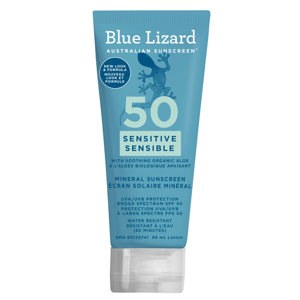 Blue Lizard Sunscreen Sensitive Lotion SPF 50 89ml - Nature's Source Inc