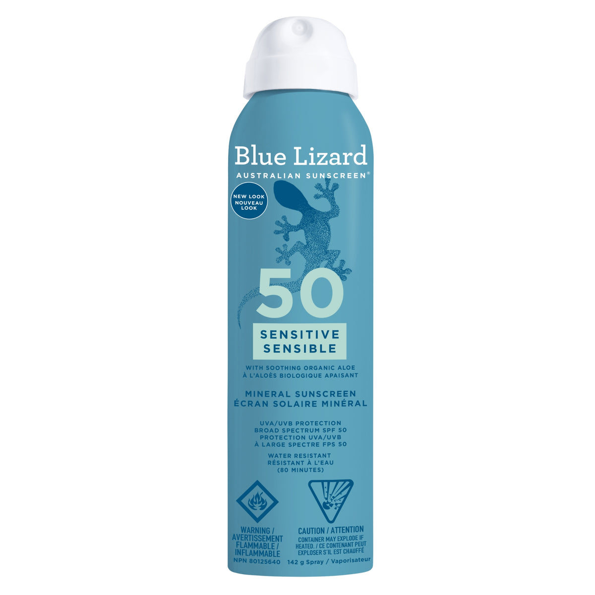 Blue Lizard Suncreen Sensitive Spray SPF 50 142g - Nature's Source Inc