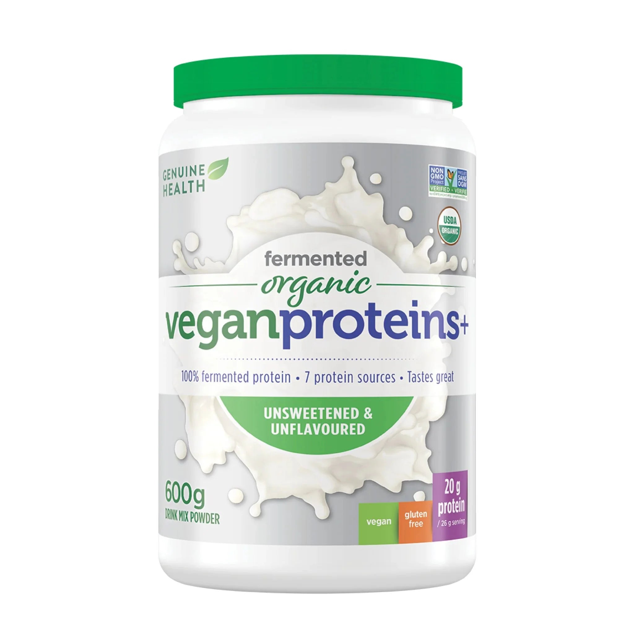 Genuine Health Fermented VP+ Unflavoured 600g - Nature's Source Inc