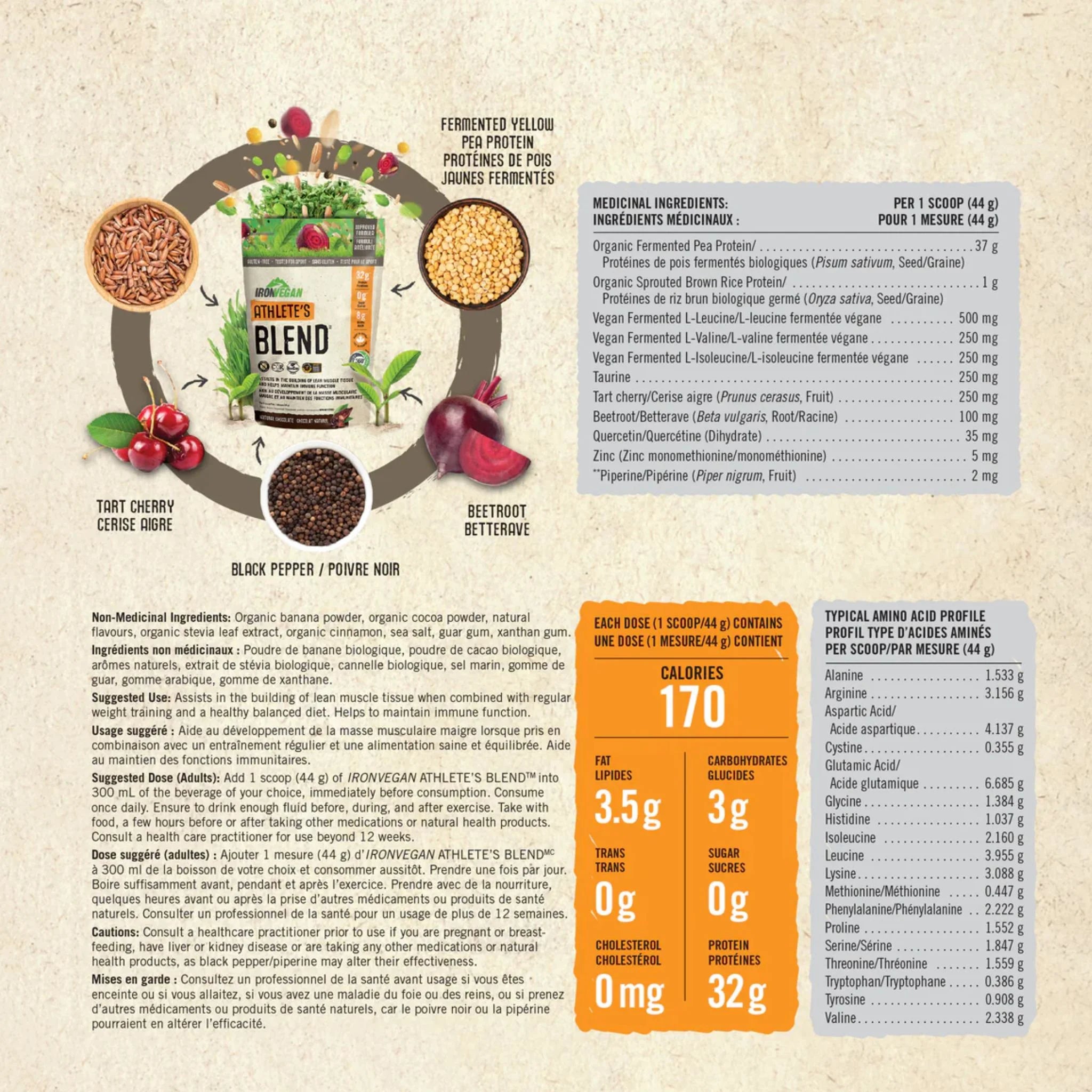 Iron Vegan Athlete's Blend Chocolate 1 kg