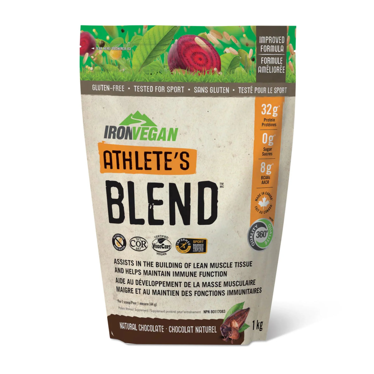 Iron Vegan Athlete's Blend Chocolate 1 kg