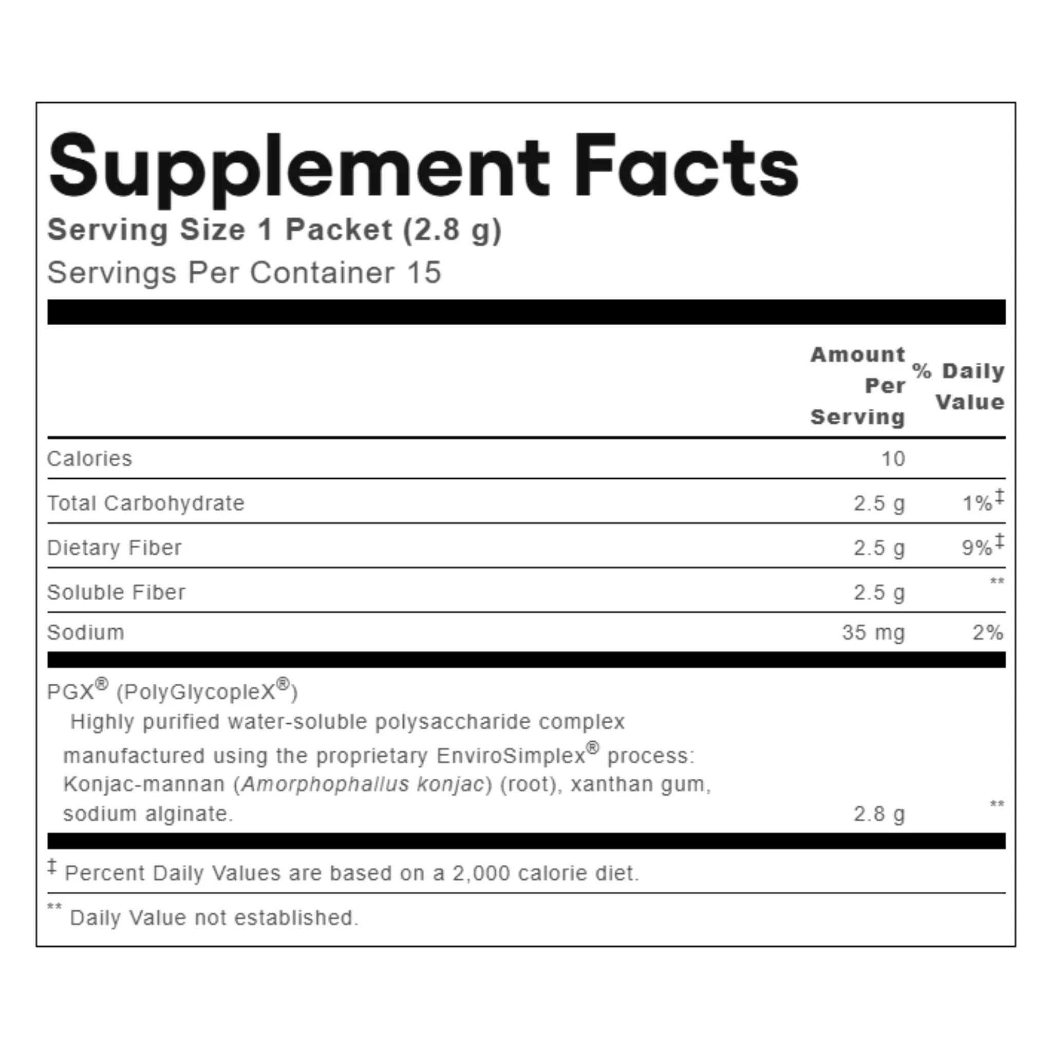 Natural Factors PGX Daily Singles (30 x 2.5 g packets)