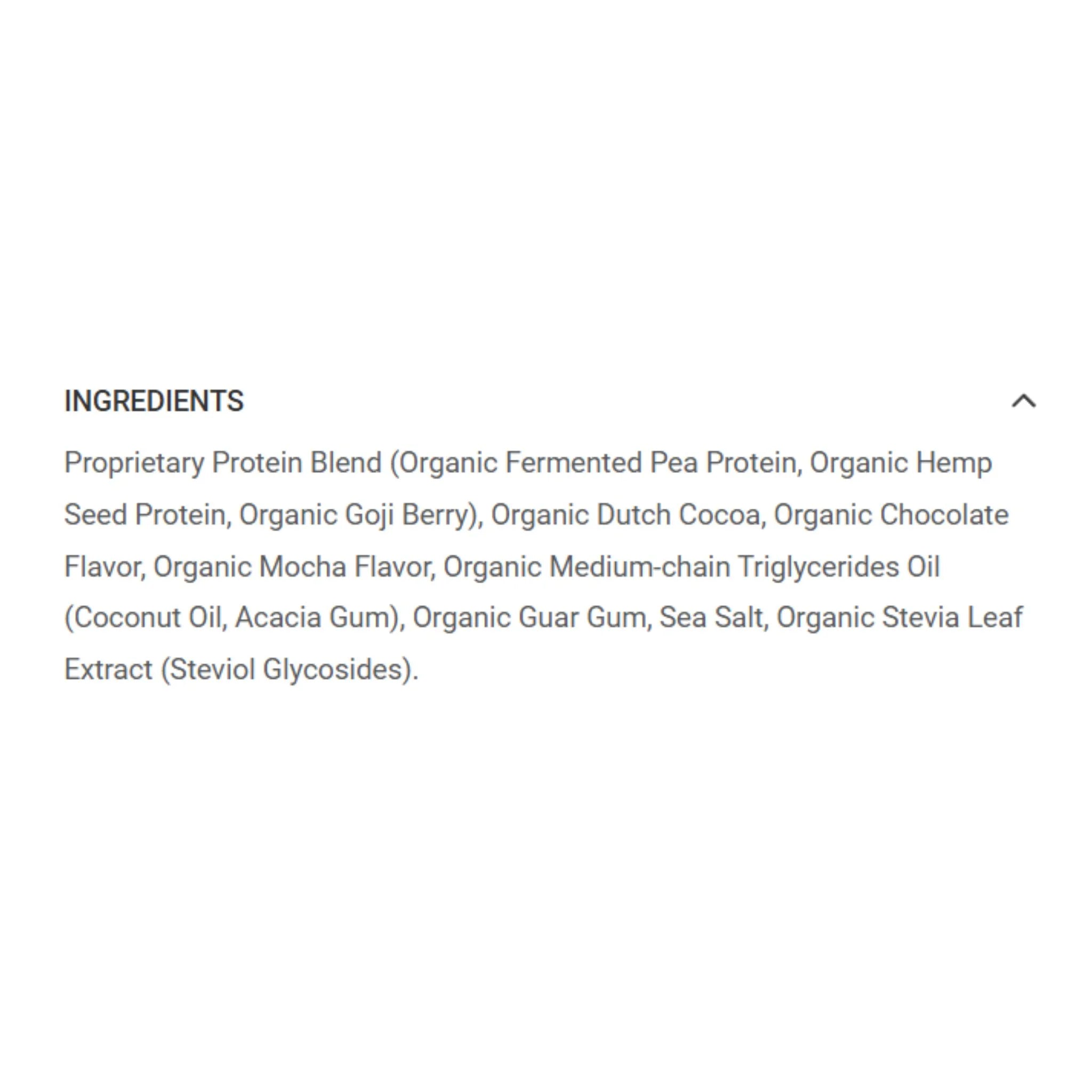 Sunwarrior Blend Raw Vegan Protein - Mocha Flavor 750g - Nature's Source Inc