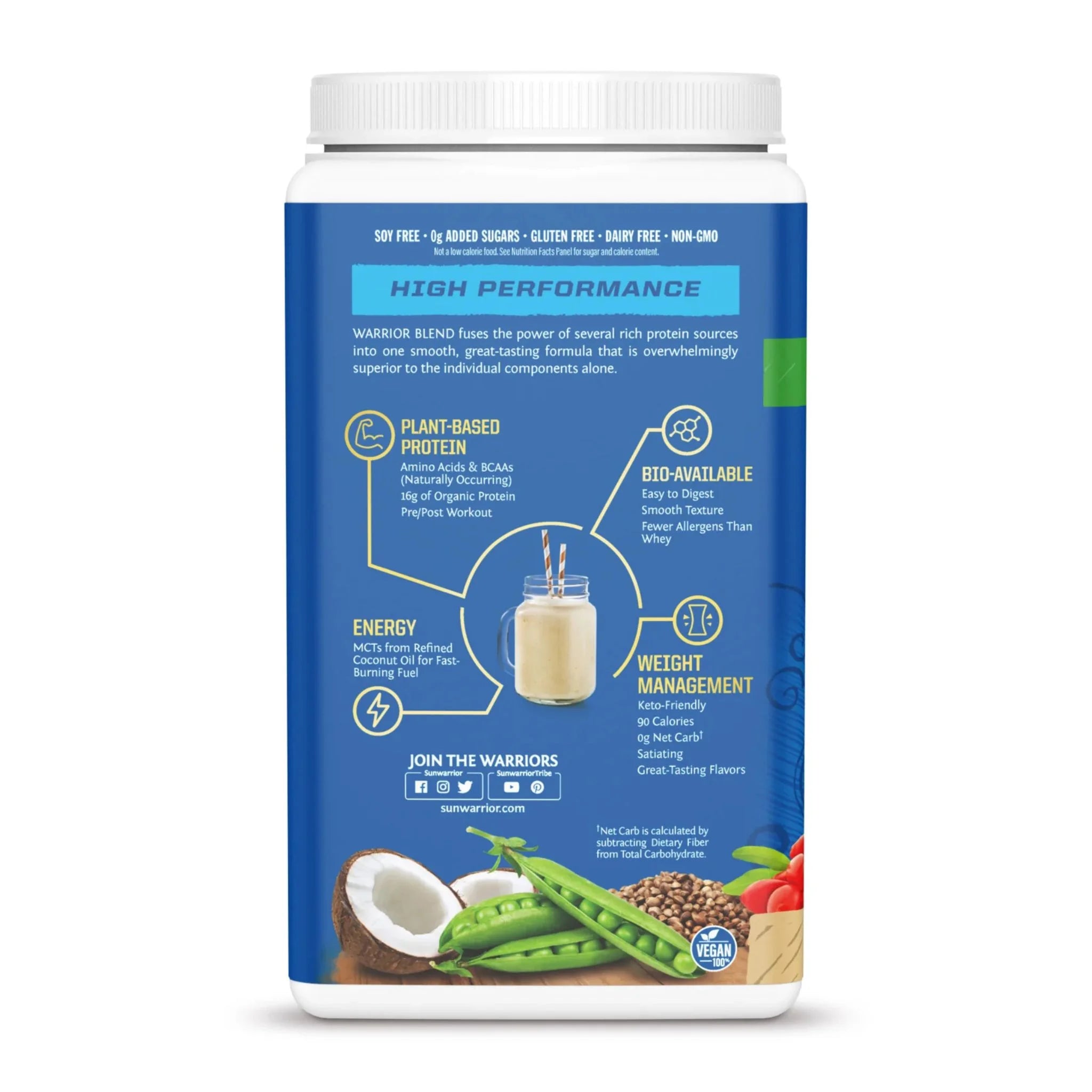 Sunwarrior Blend Raw Vegan Protein - Mocha Flavor 750g - Nature's Source Inc
