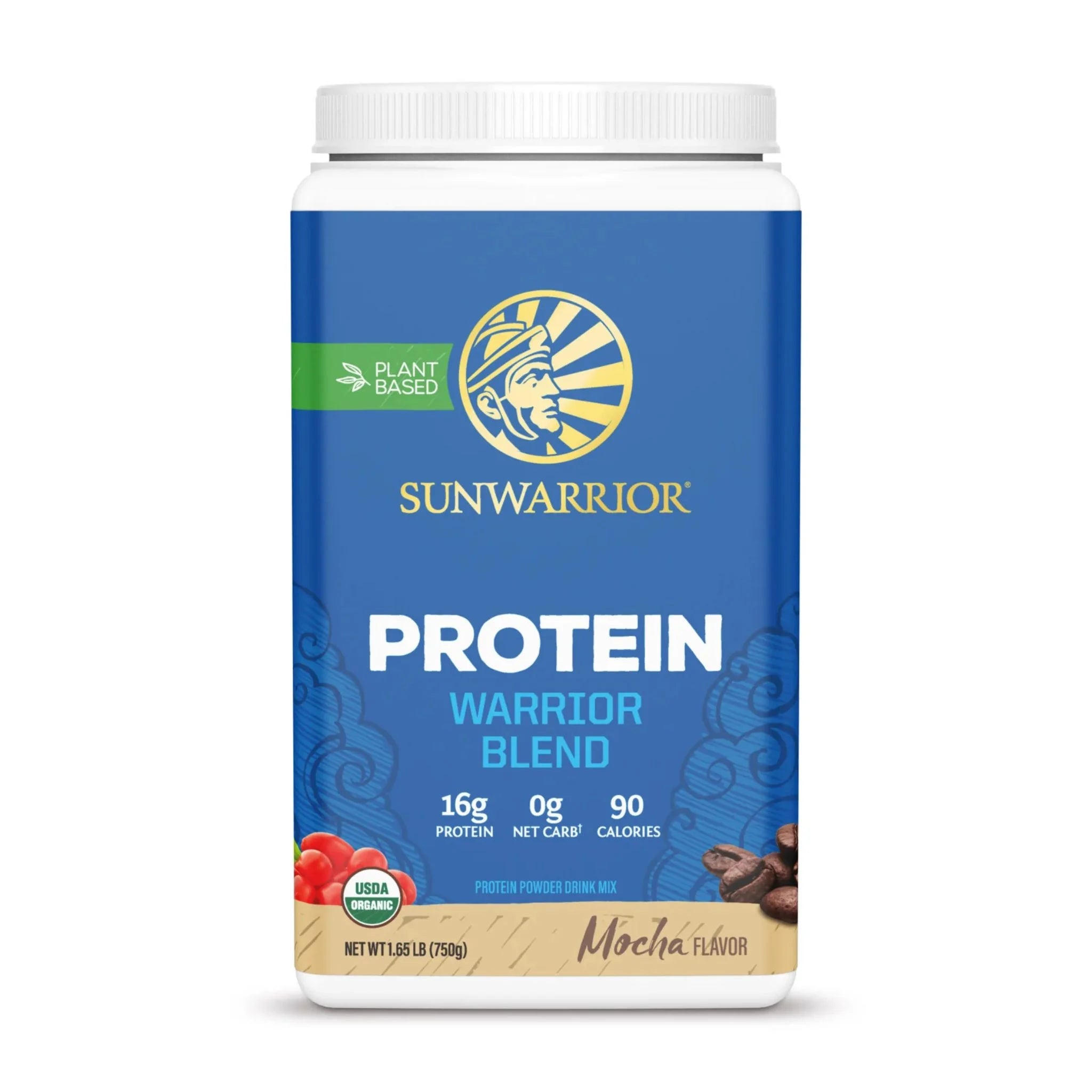 Sunwarrior Blend Raw Vegan Protein - Mocha Flavor 750g - Nature's Source Inc