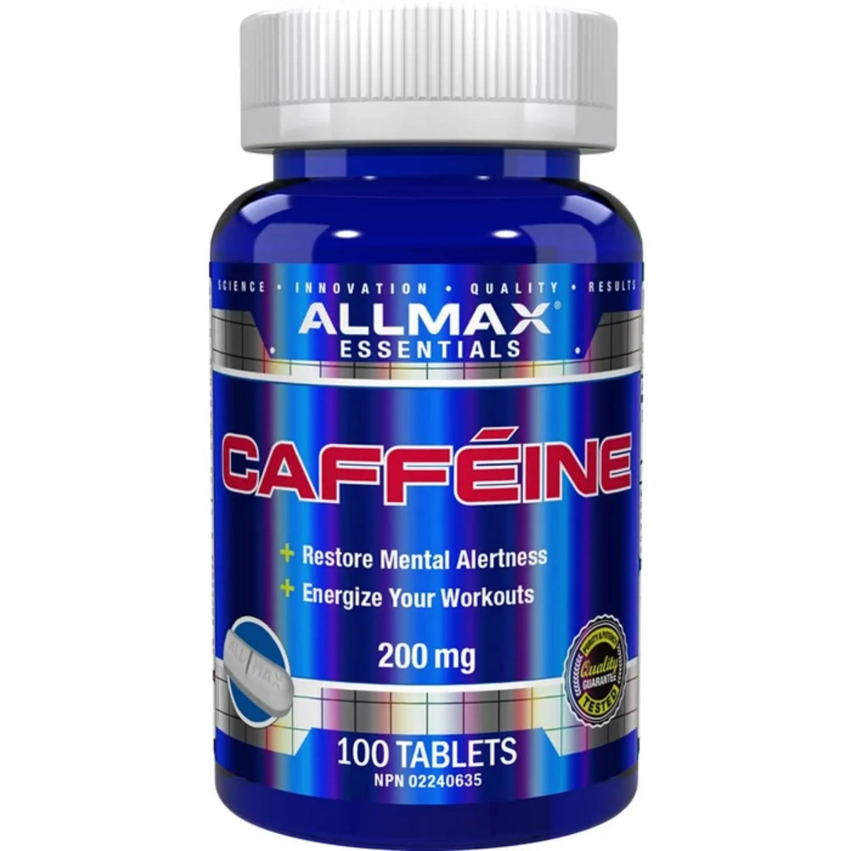 Allmax Caffeine 200mg 100 Tablets