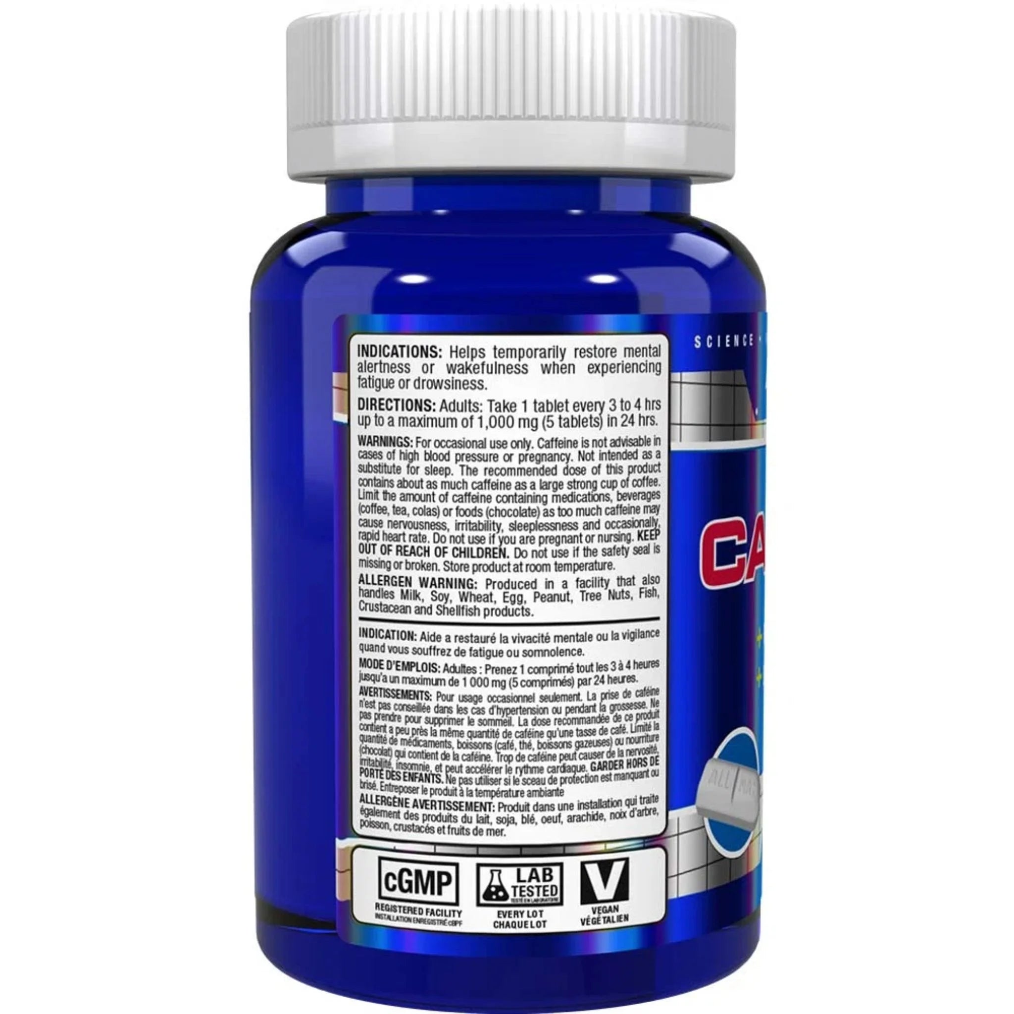 Allmax Caffeine 200mg 100 Tablets