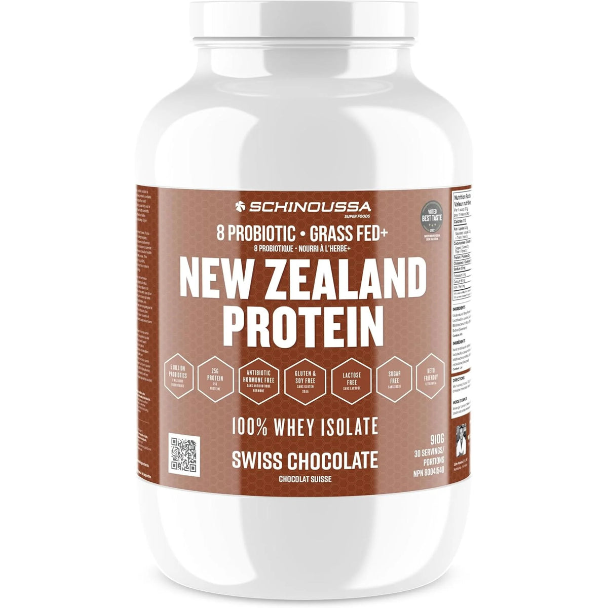 Schinoussa Probiotic Whey Isolate Chocolate 910g