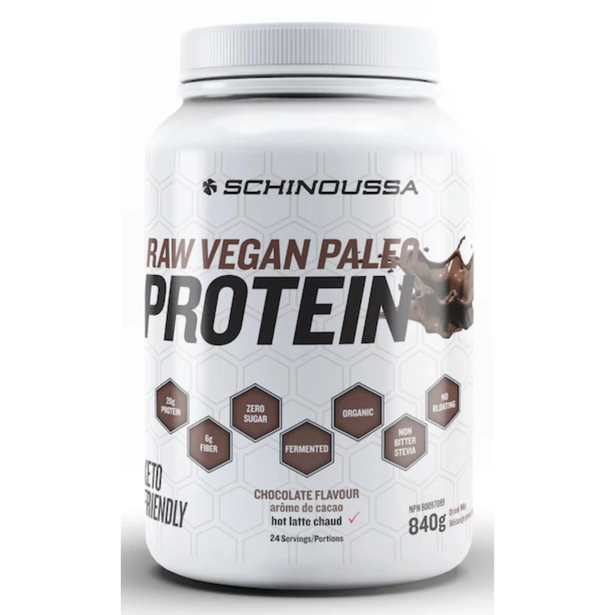 Schinoussa Raw Vegan Protein Chocolate 840g - Nature's Source Inc