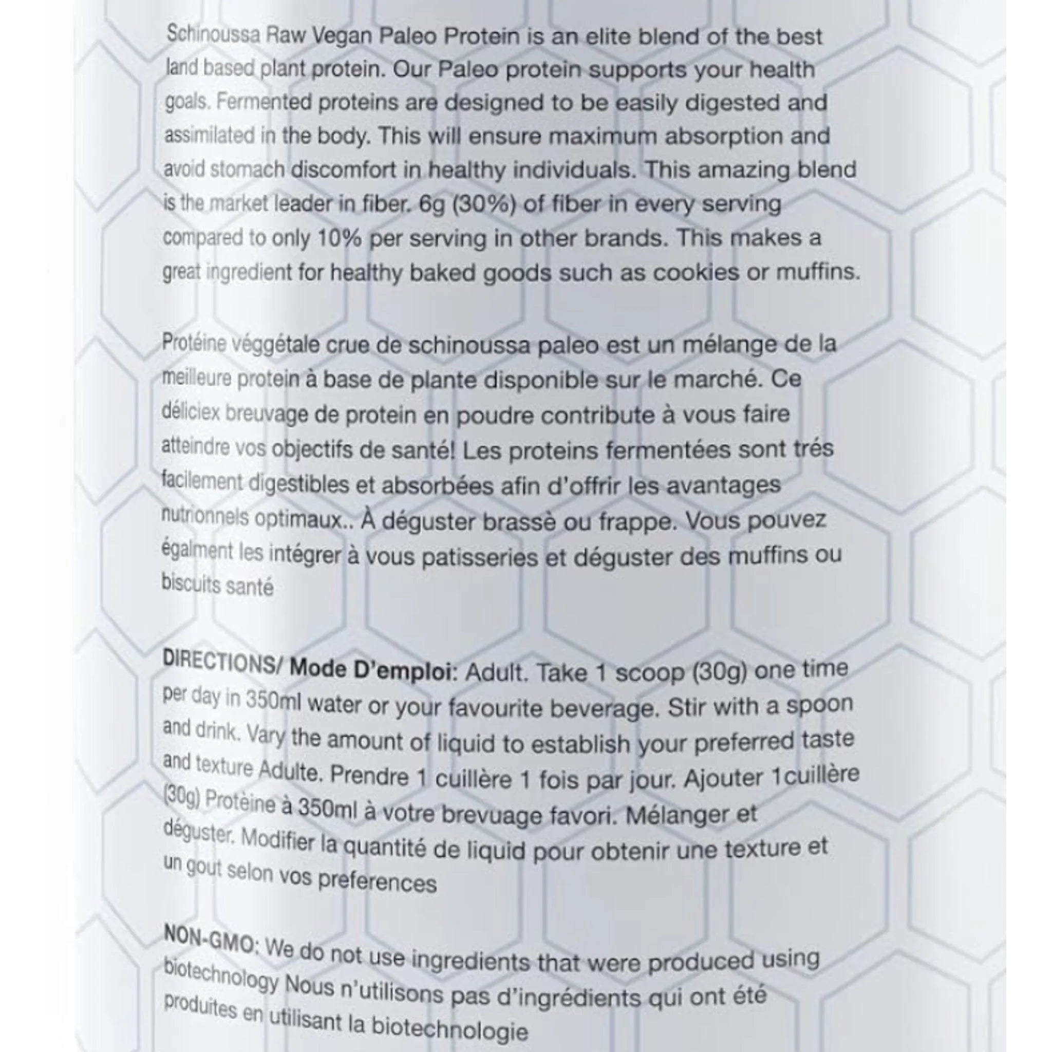 Schinoussa Raw Vegan Protein Vanilla 840g