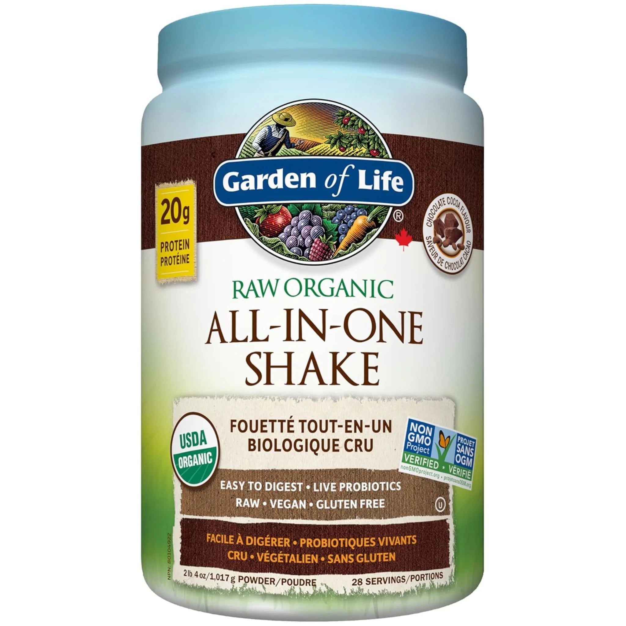 Garden of Life Raw All - In - One Chocolate 1017g - Nature's Source Inc