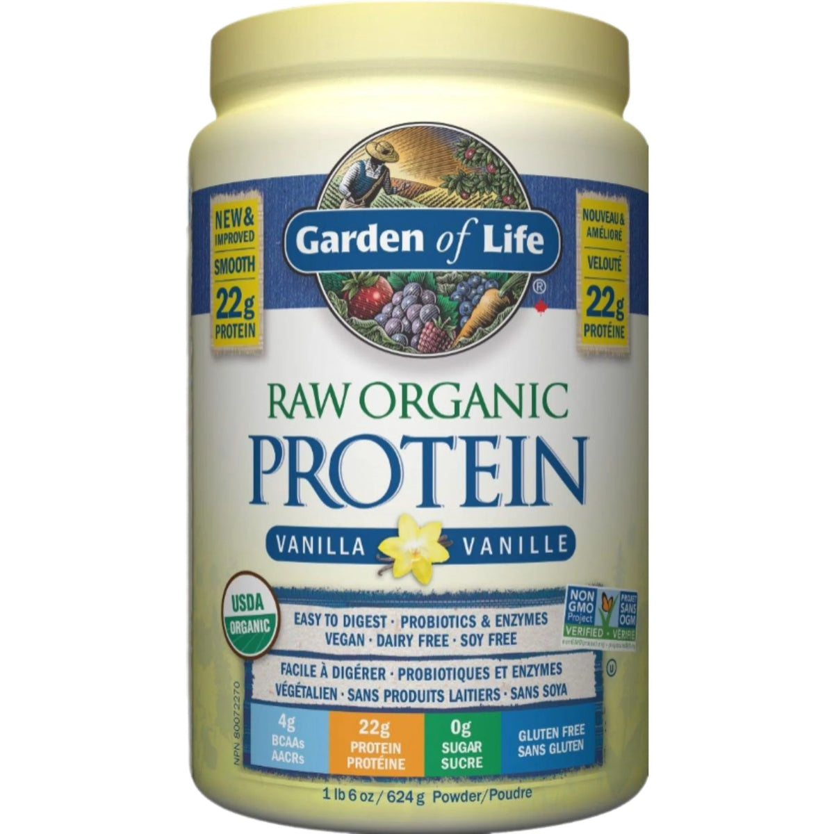 Garden of Life Raw Organic Protein Vanilla 624g