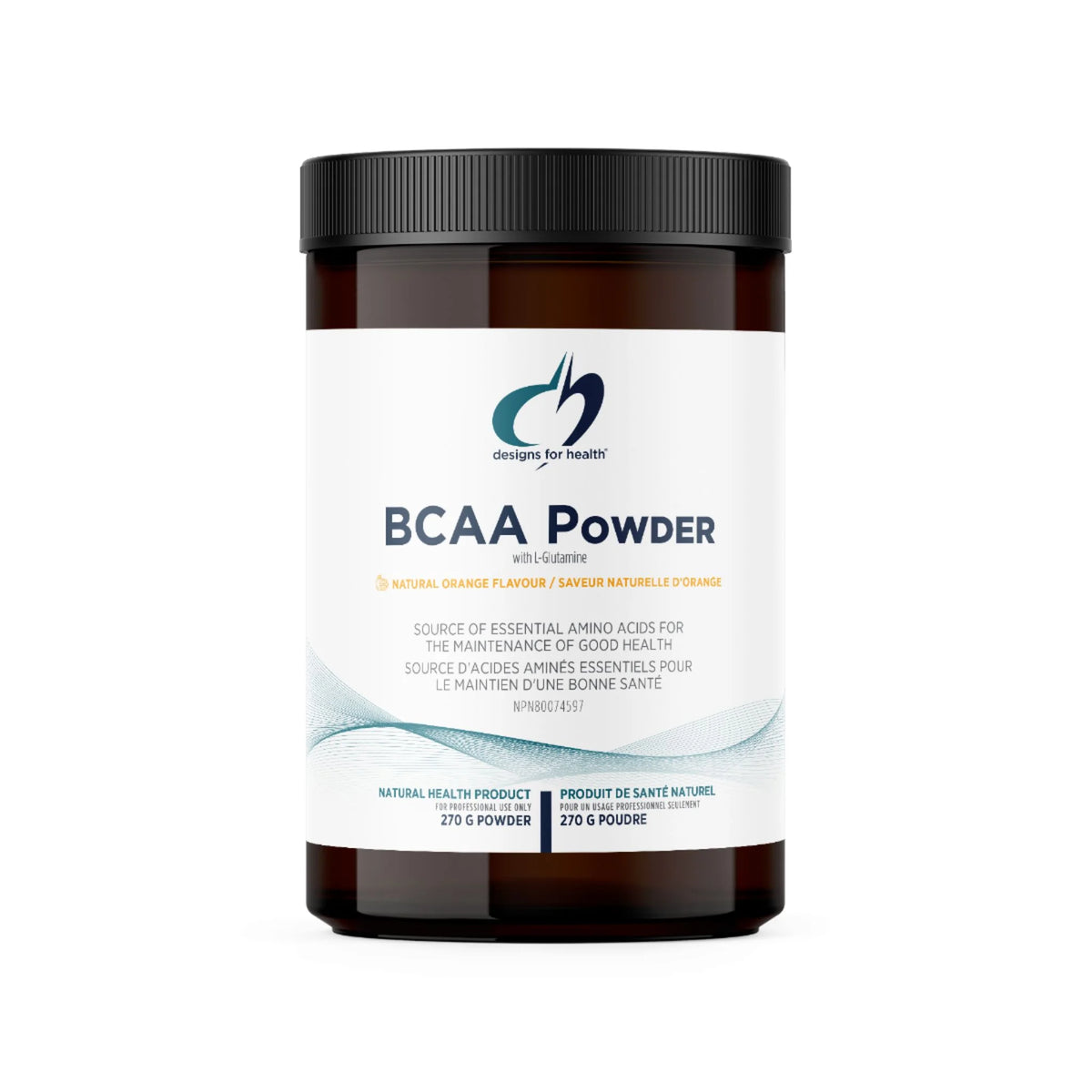 Designs for Health BCAA Powder with L-Glutamine 270 Grams