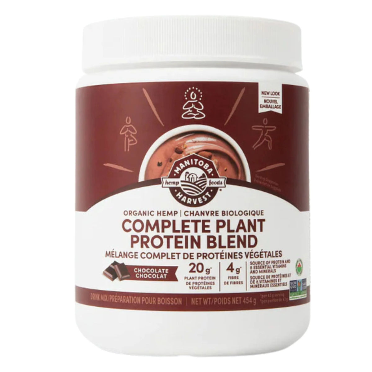Manitoba Harvest Hemp Yeah Plant Protein - Chocolate 454 gm