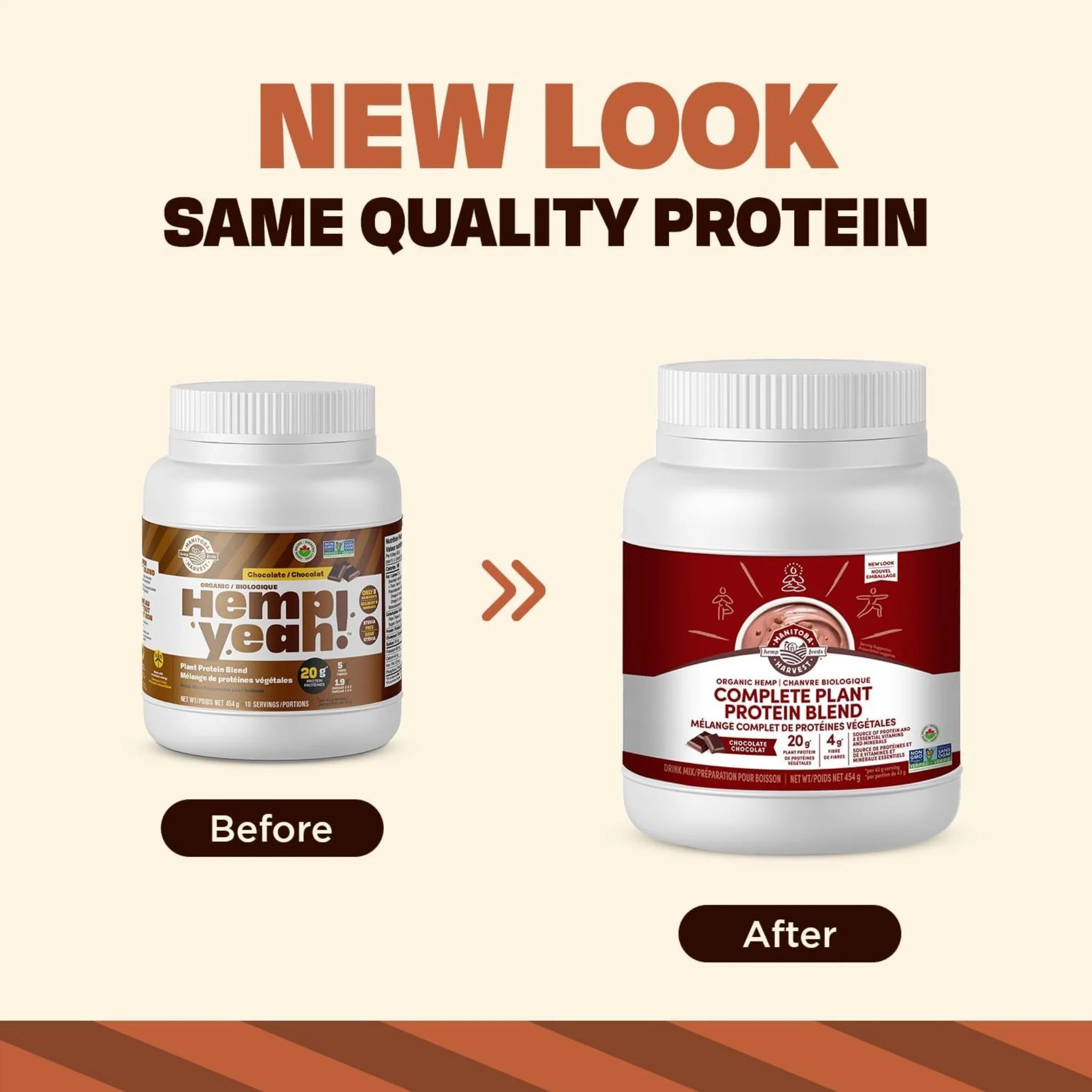 Manitoba Harvest Hemp Yeah Plant Protein - Chocolate 454 gm
