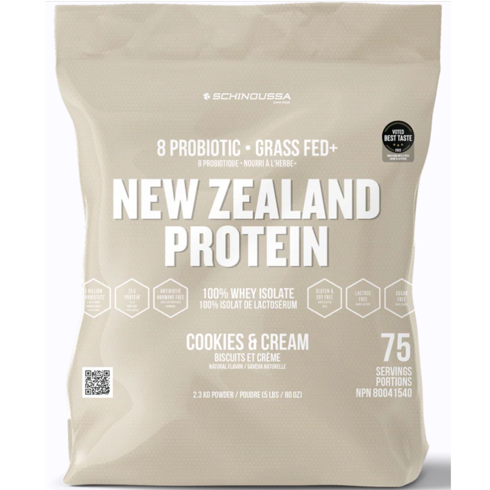 Schinoussa Probiotic Whey Isolate Cookies 5lb - Nature's Source Inc