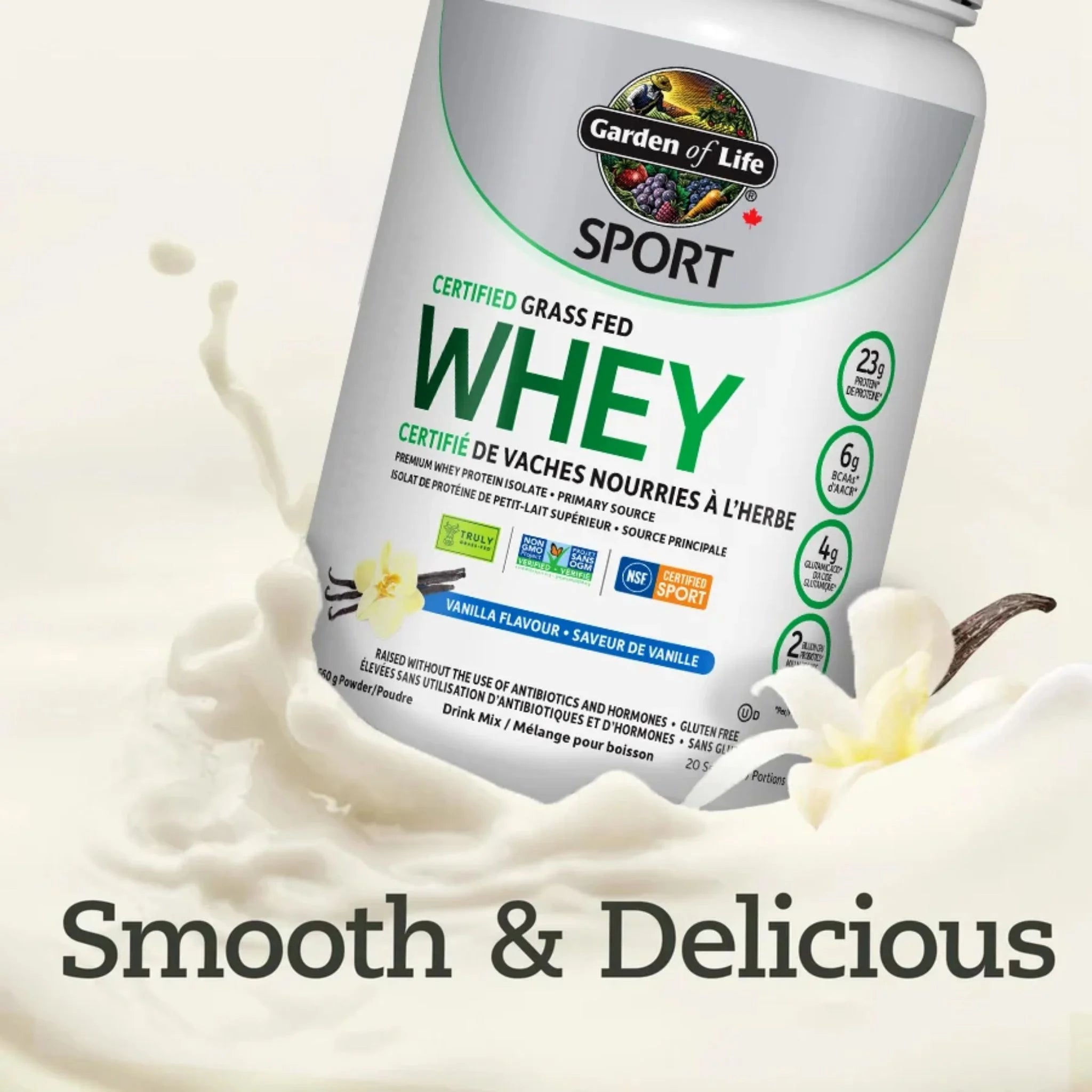 Garden of Life Sport Certified Grass Fed Whey Vanilla 660g