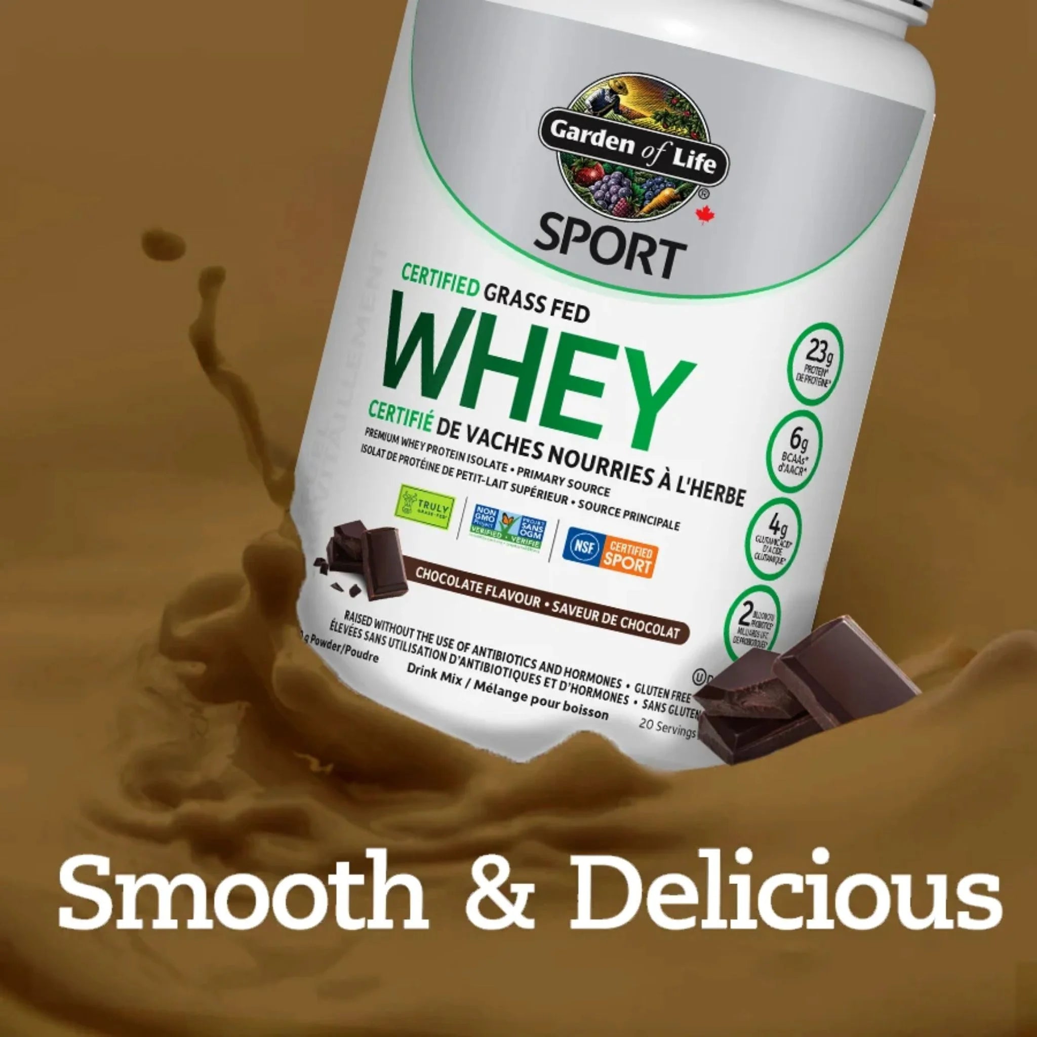 Garden of Life Sport Certified Grass Fed Whey Chocolate 690g