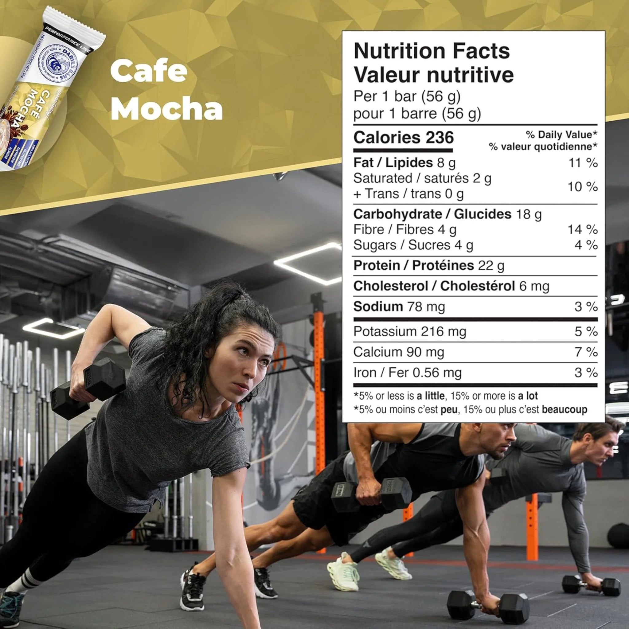 Daryl's Cafe Mocha Protein Bar 56g