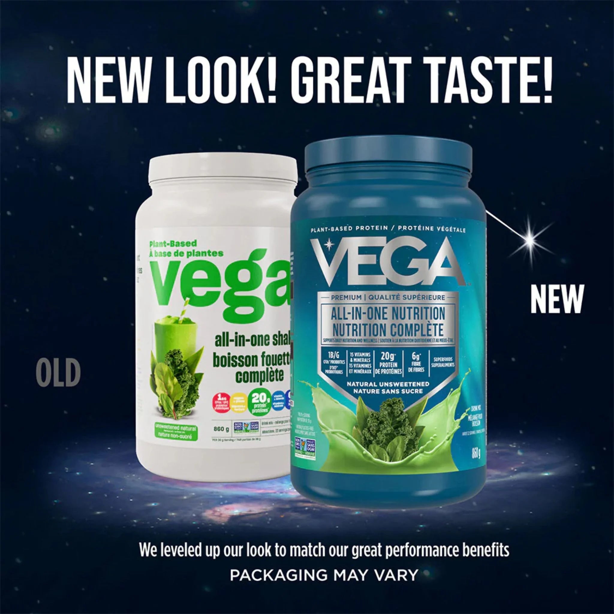Vega Natural Unsweetened One All-In-One Shake - 860g