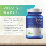 Sisu Vitamin D 1000 IU - 200 Tablets - Nature's Source Inc