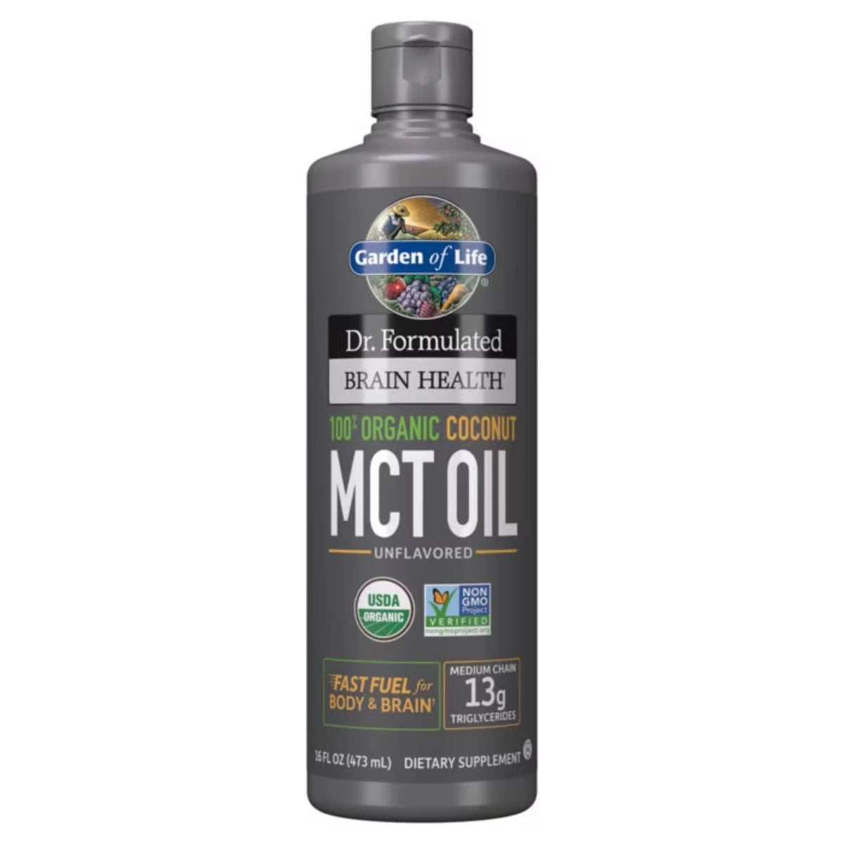 Dr. Formulated 100% Organic Coconut MCT Oil 473ml