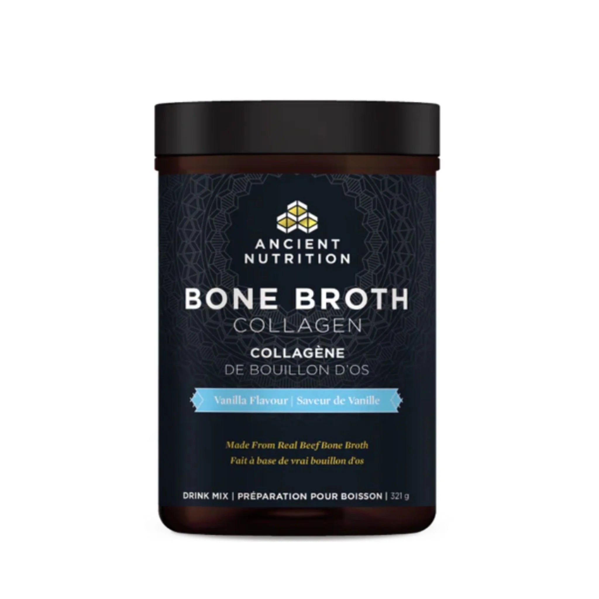 Ancient Nutrition Bone Broth Collagen Protein Vanilla 321 g - Nature's Source Inc