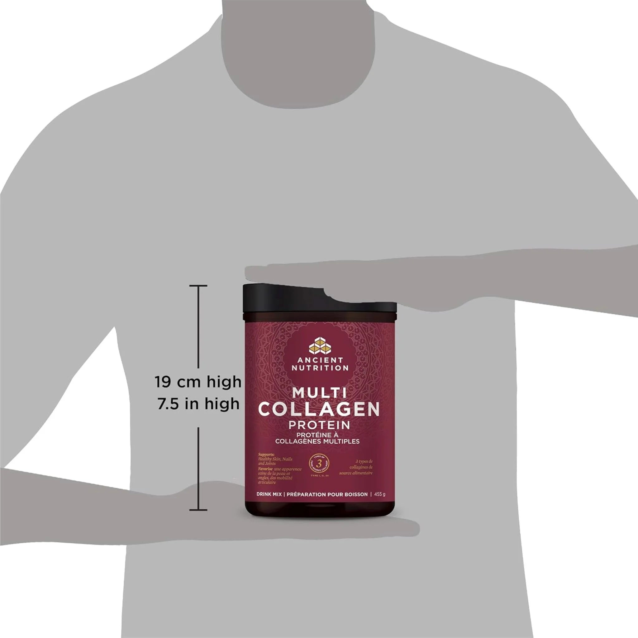 Ancient Nutrition Multi Collagen Protein (3 Types of Collagens), 455 g