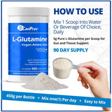 CanPrev L-Glutamine Vegan Amino Acid Powder - 450g
