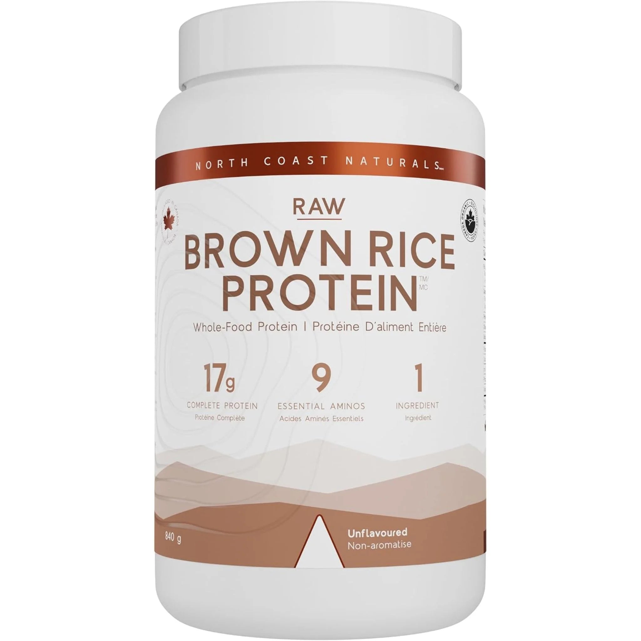 North Coast Naturals Organic Sprouted Raw Brown Rice Protein - 840g - Nature's Source Inc