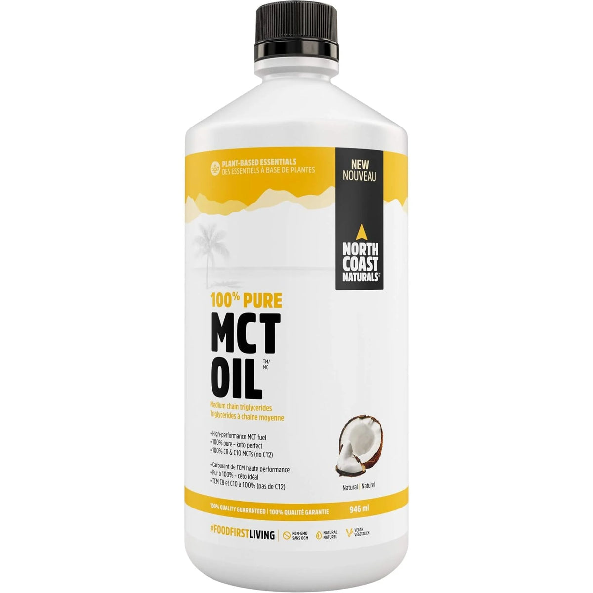 North Coast Naturals 100% Pure Coconut MCT Oil - 946 ml