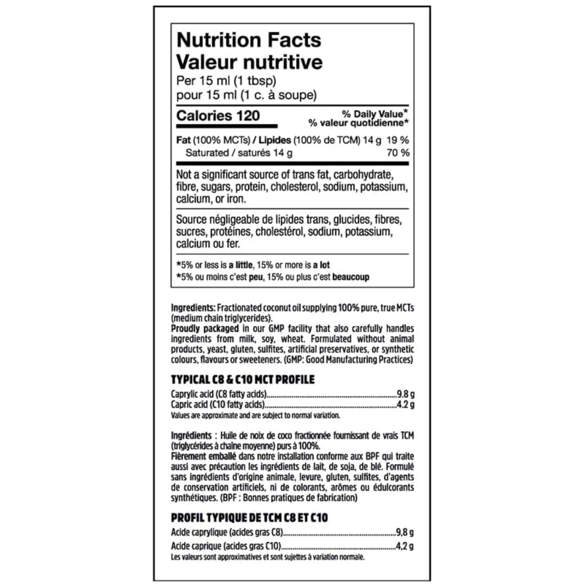 North Coast Naturals 100% Pure Coconut MCT Oil - 946 ml