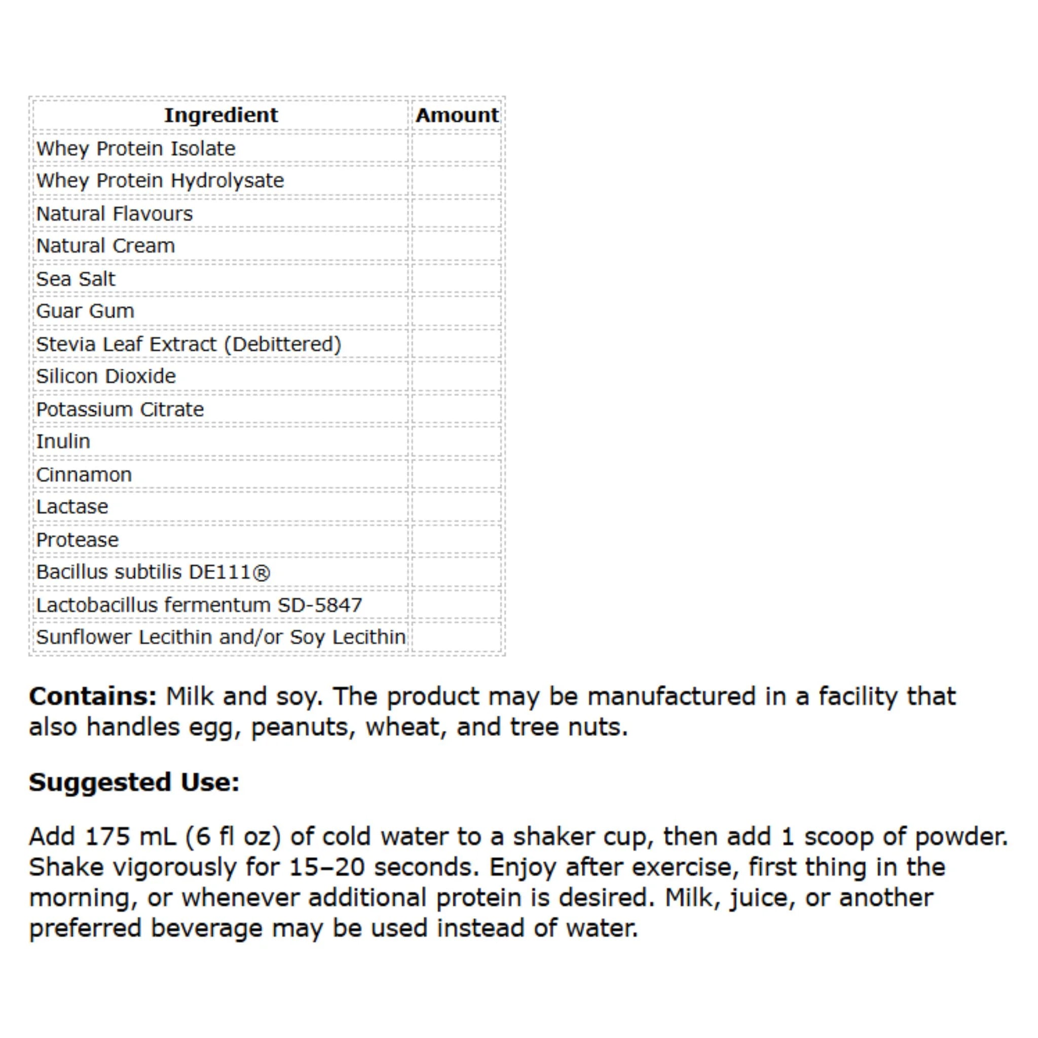 PVL Vanilla ISO Sport Whey Protein - 840g
