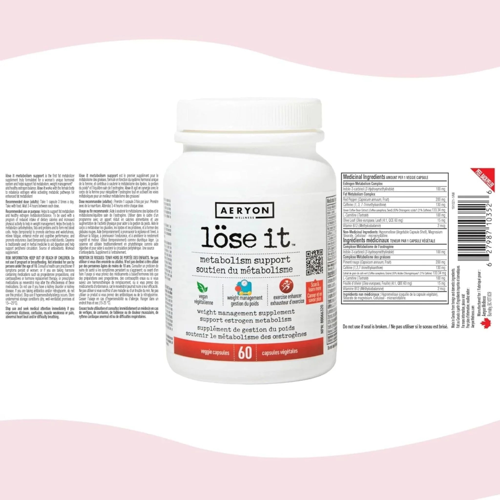 Aeryon Wellness Lose It 60 Vege-Caps