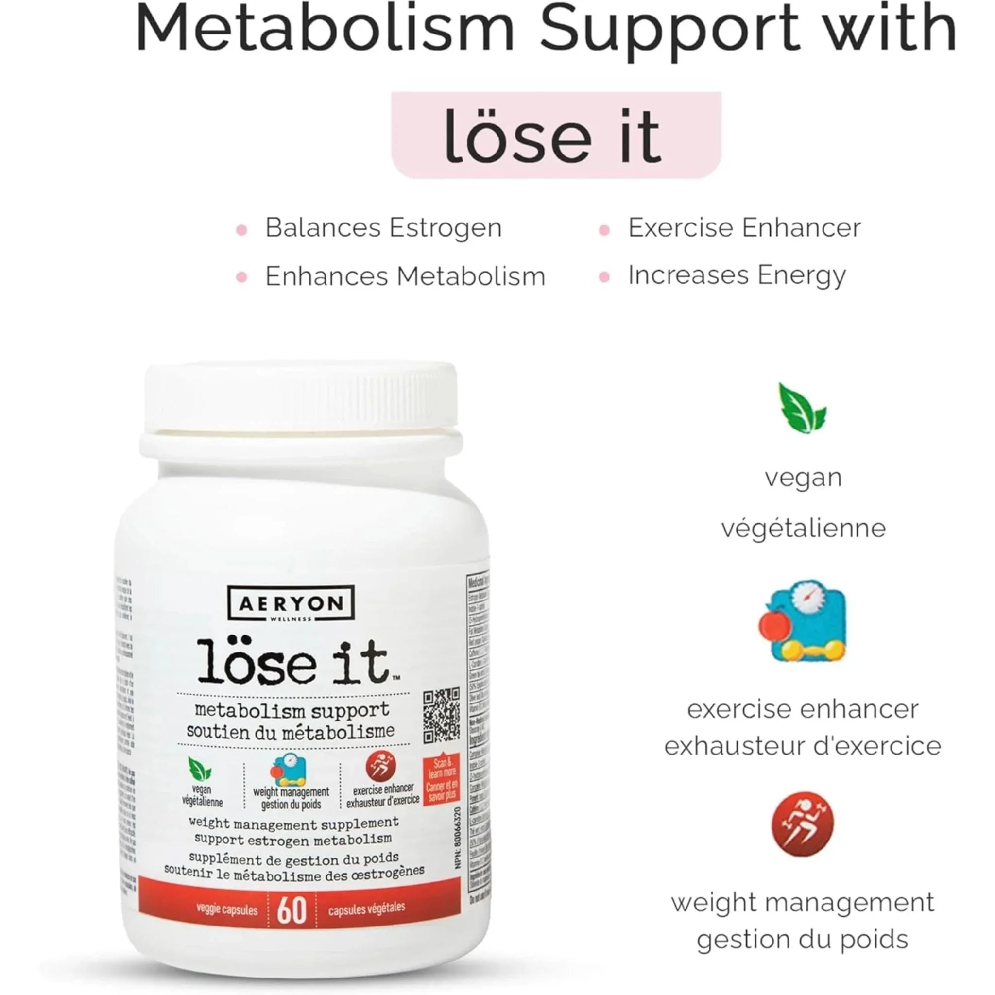 Aeryon Wellness Lose It 60 Vege-Caps