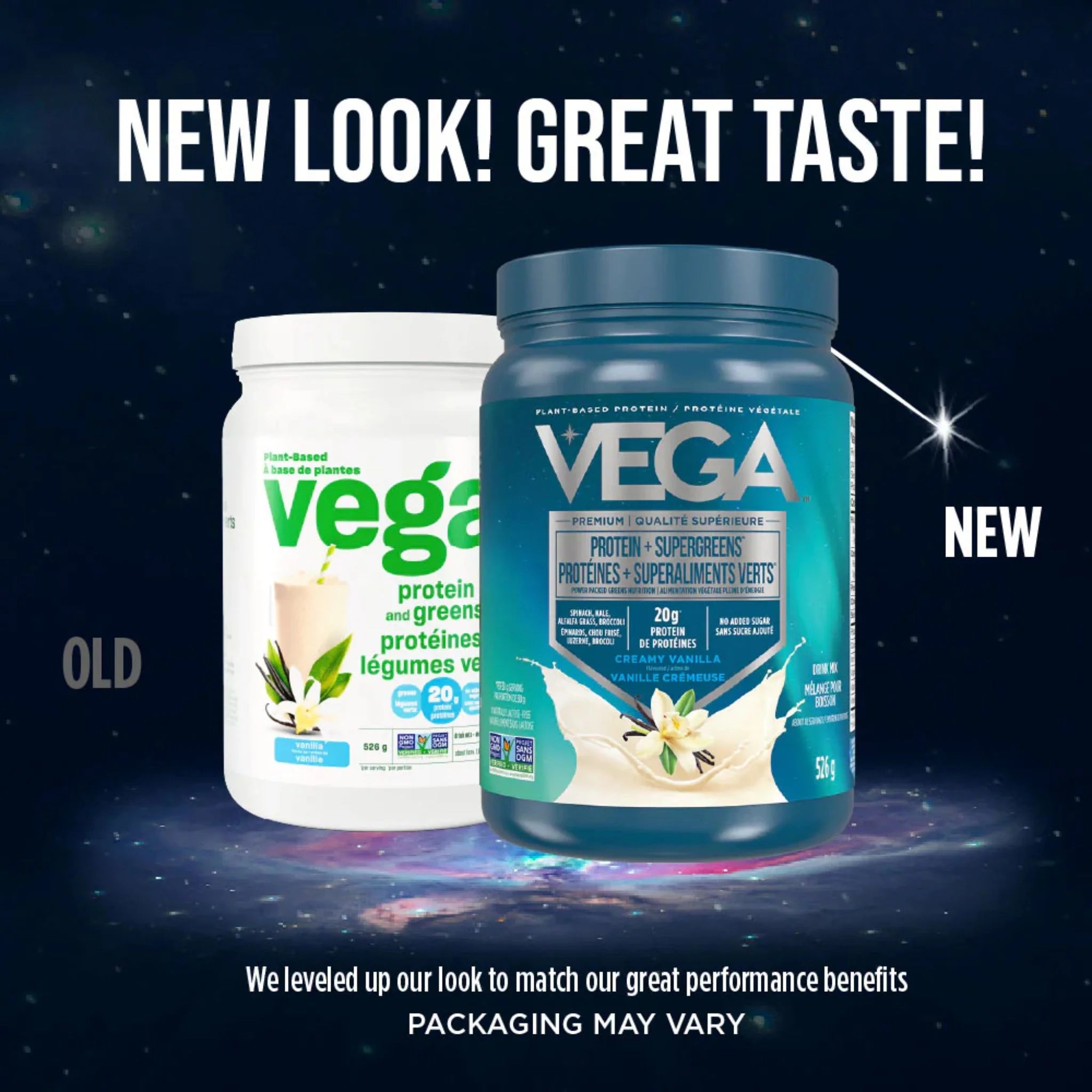 Vega Protein + Supergreens Vanilla 526g