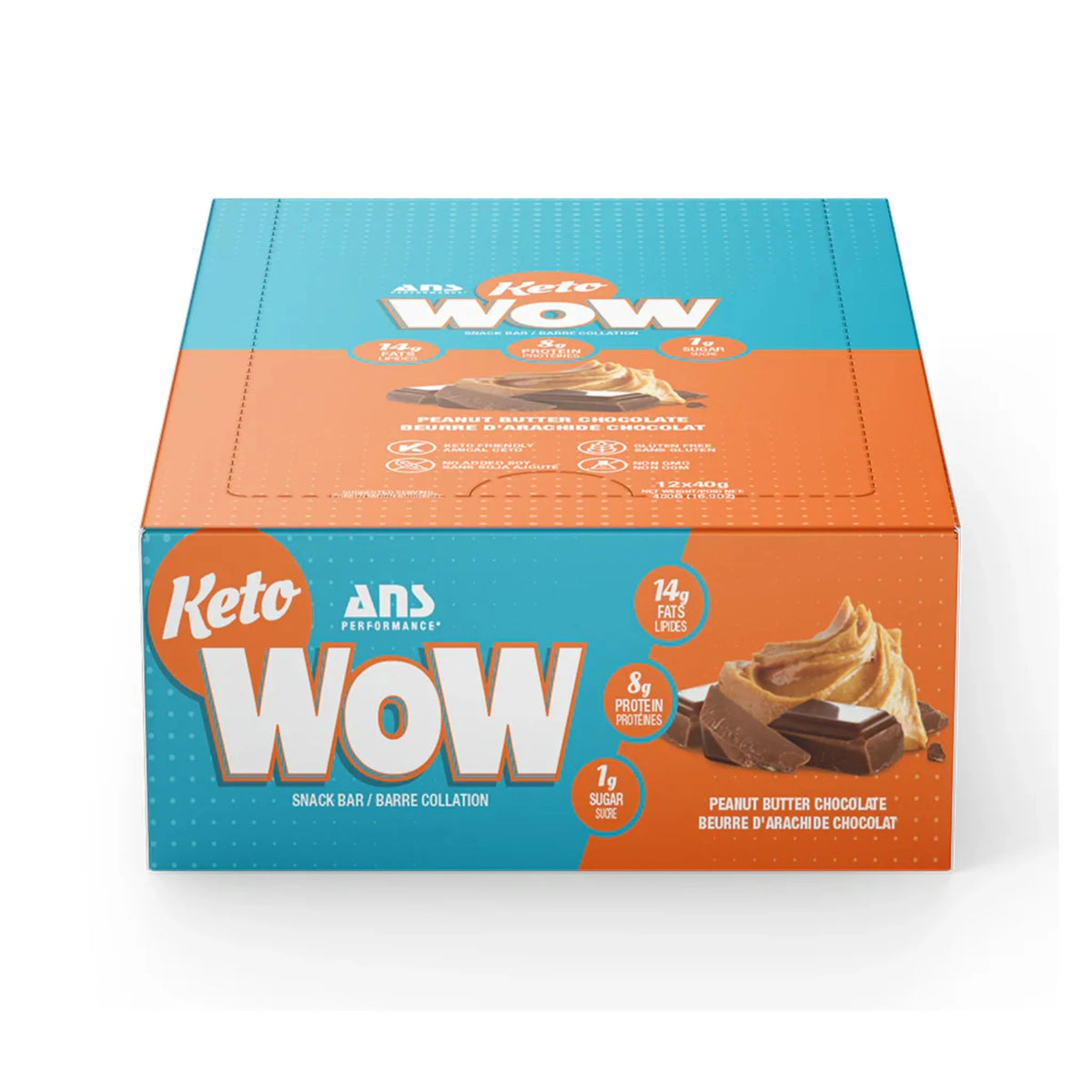 ANS KetoWOW Bar PB Chocolate 40g