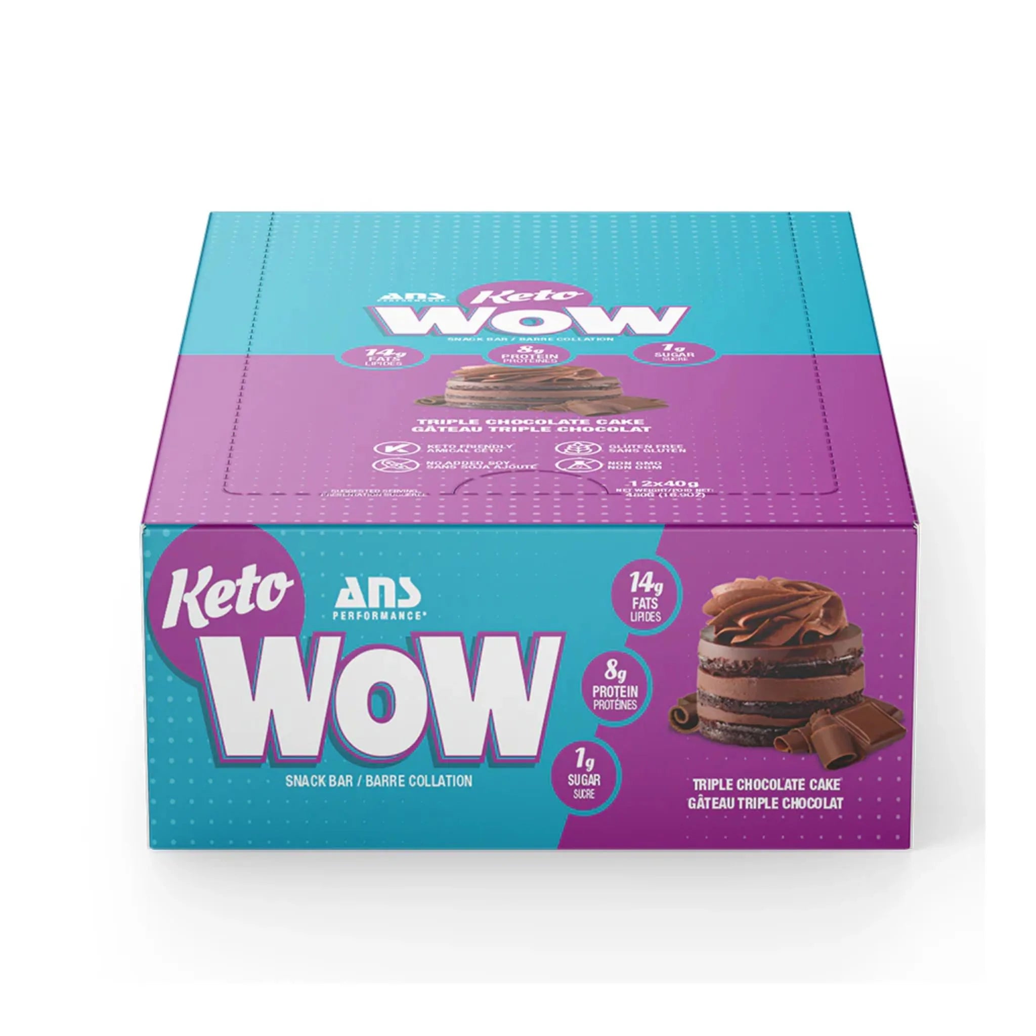 ANS KetoWOW Bar Triple Chocolate 40g
