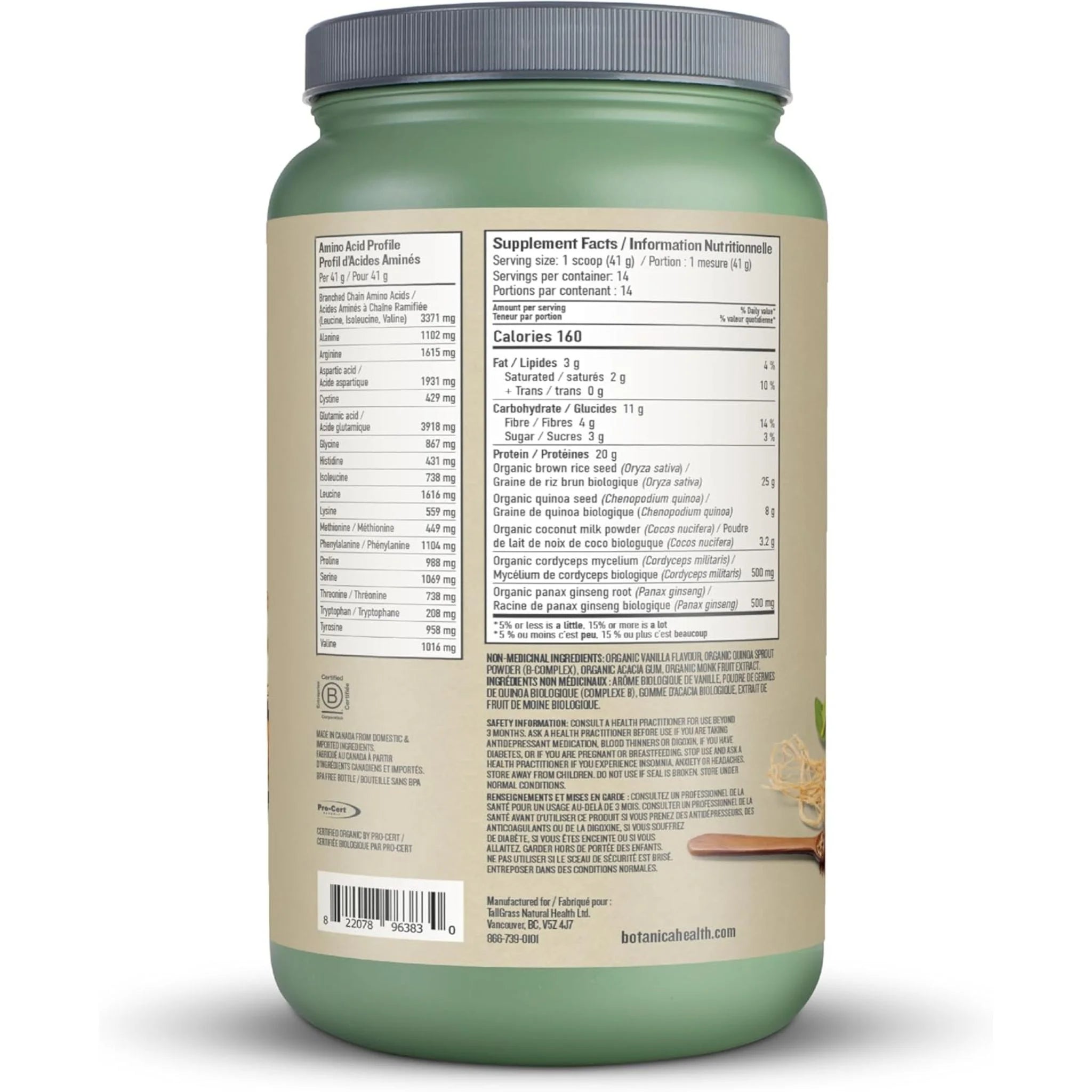 Botanica Perfect Protein Elevated Energy Booster 574g