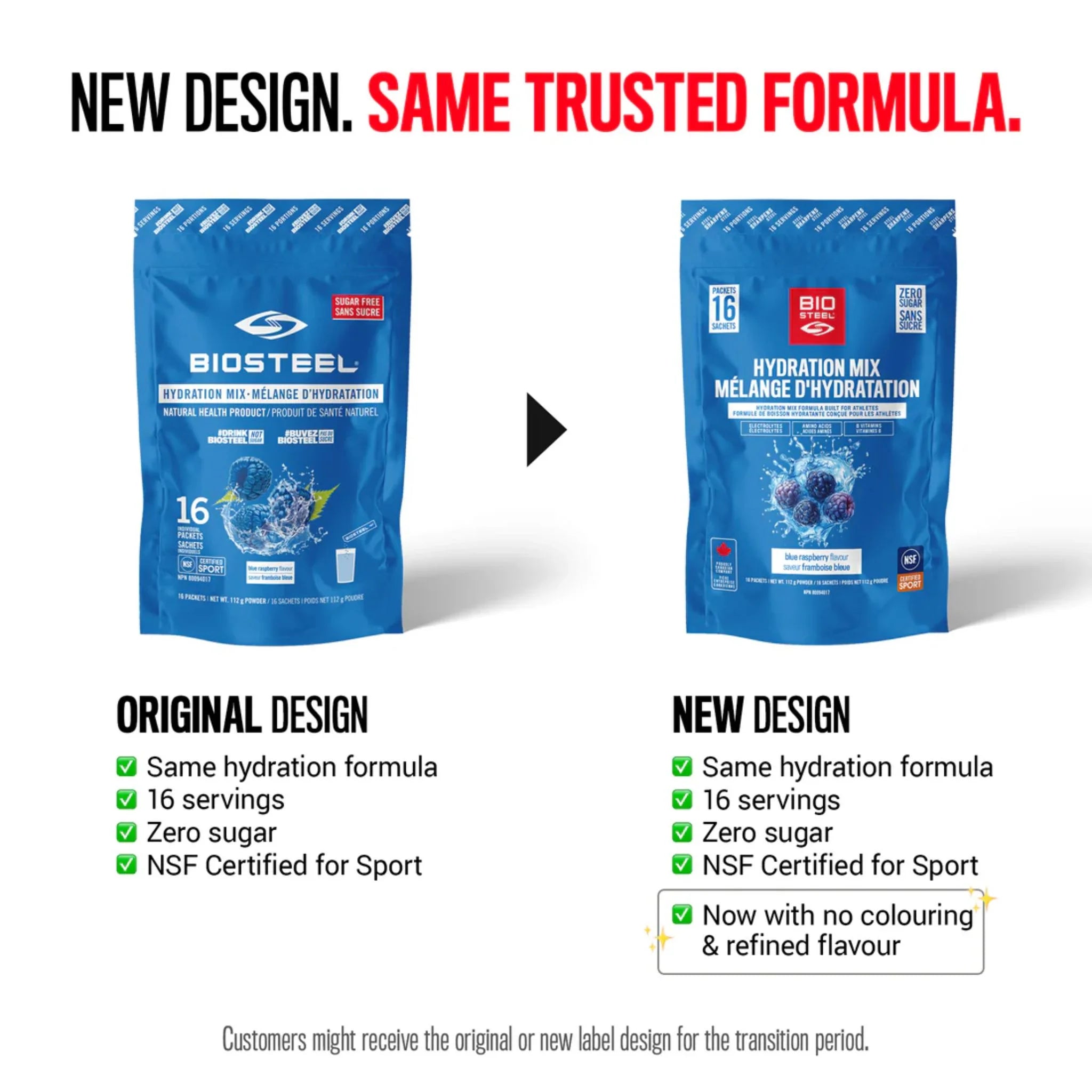 Biosteel Hydration Mix Blue Raspberry 16x7g