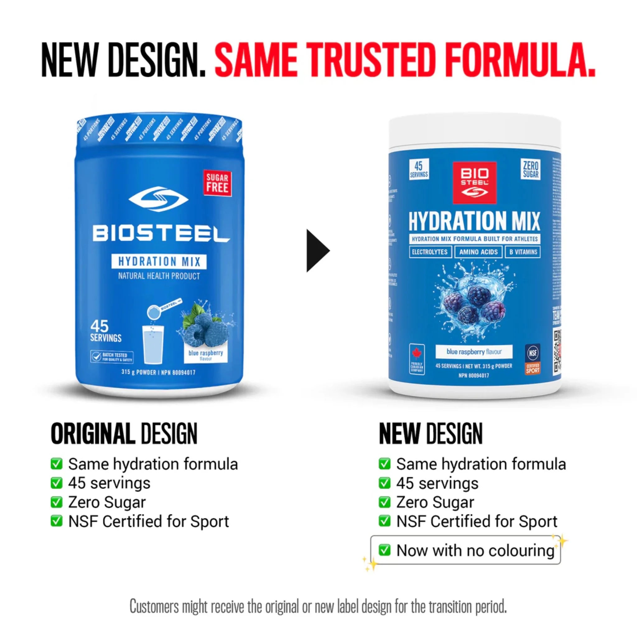 Biosteel Hydration Mix Blue Raspberry 315g