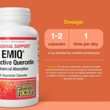 Natural Factors Bioactive Quercetin EMIQ 50mg 60vc - (Histamine Intolerance)
