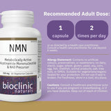Bioclinic Naturals NMN 150mg 60 Vegetarian Capsules - Nature's Source Inc