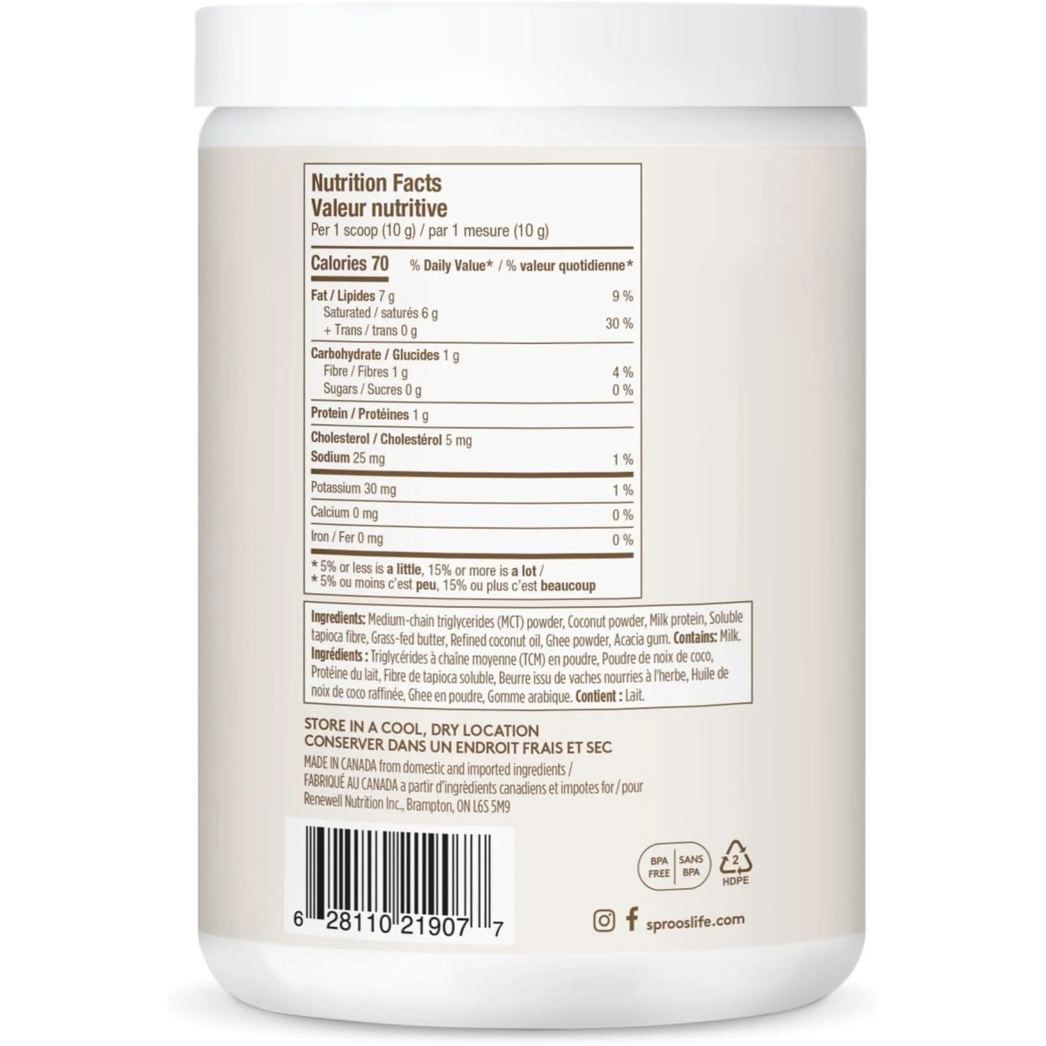 Sproos Keto Creamer 220g