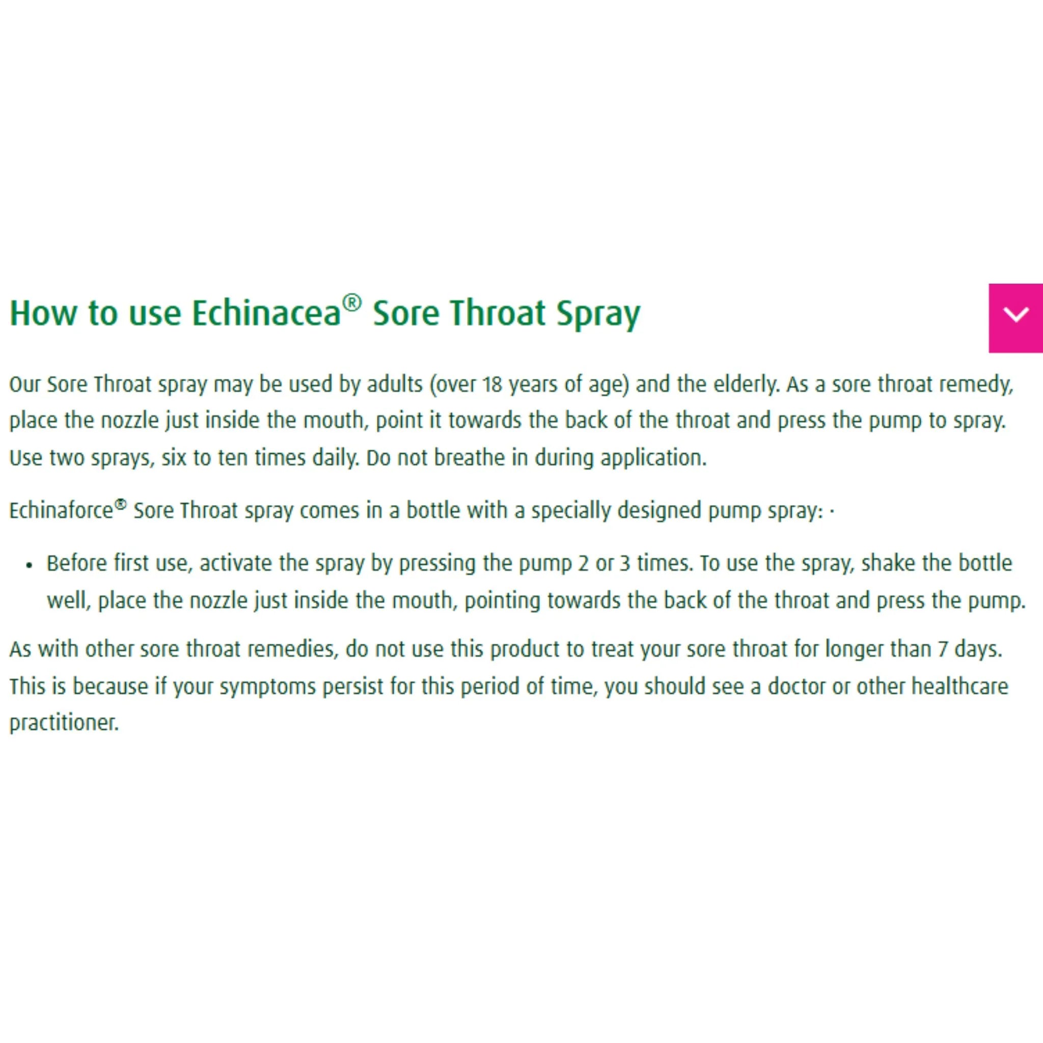 A. Vogel Echinaforce Sore Throat Spray 30ml