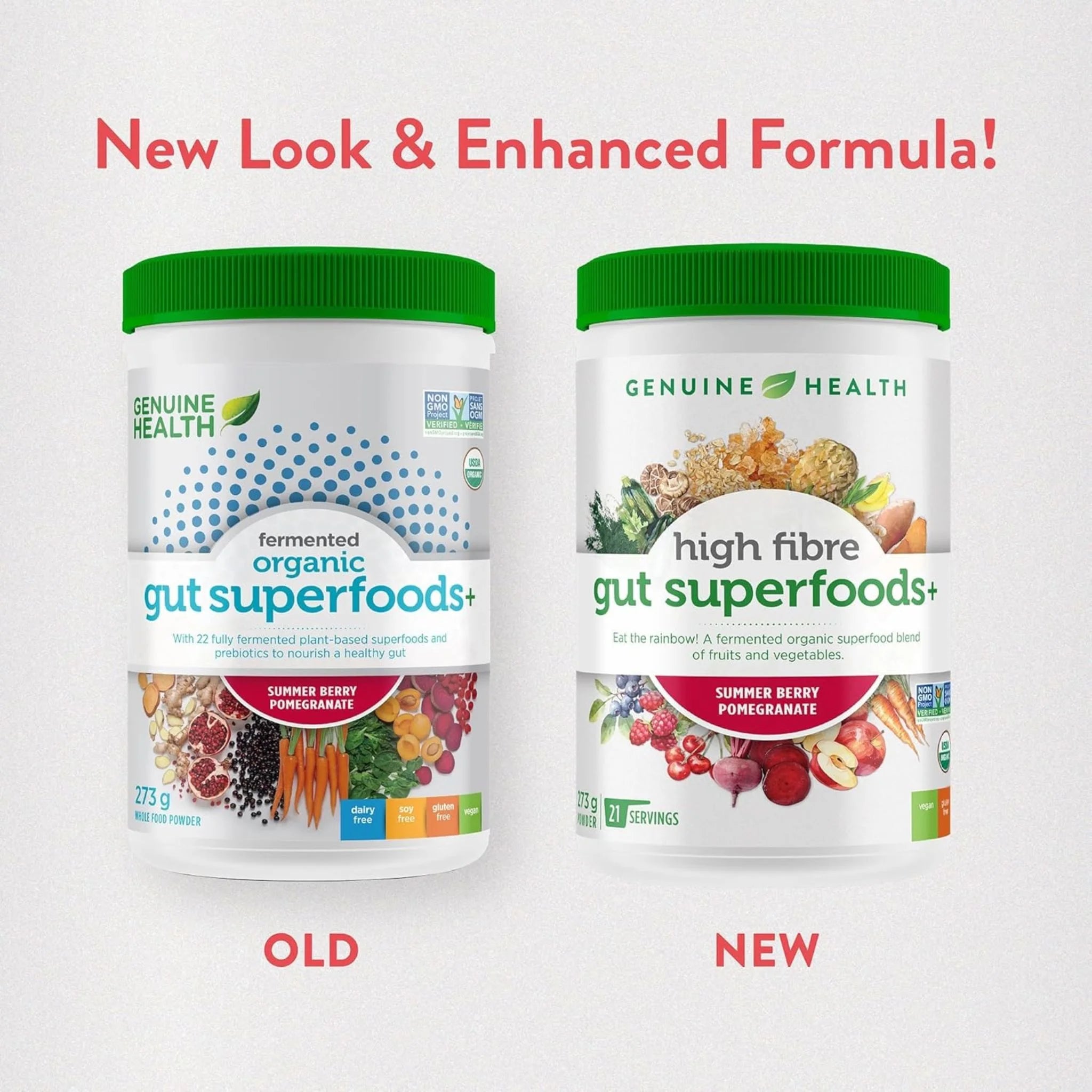 Genuine Health Organic Gut Superfood Unflavoured, Unsweetened 229g