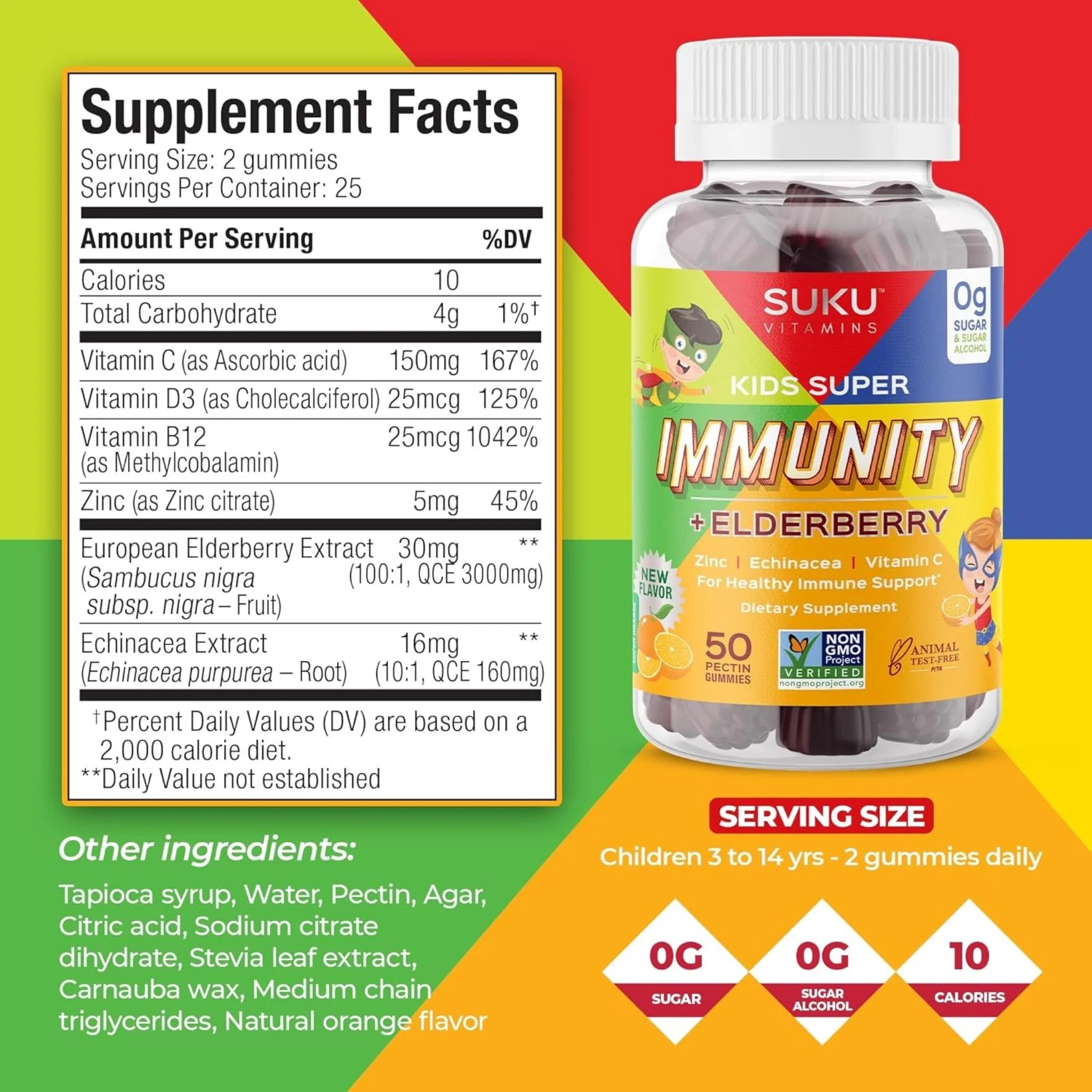 Suku Kids Super Immunity 50ct - Nature's Source Inc