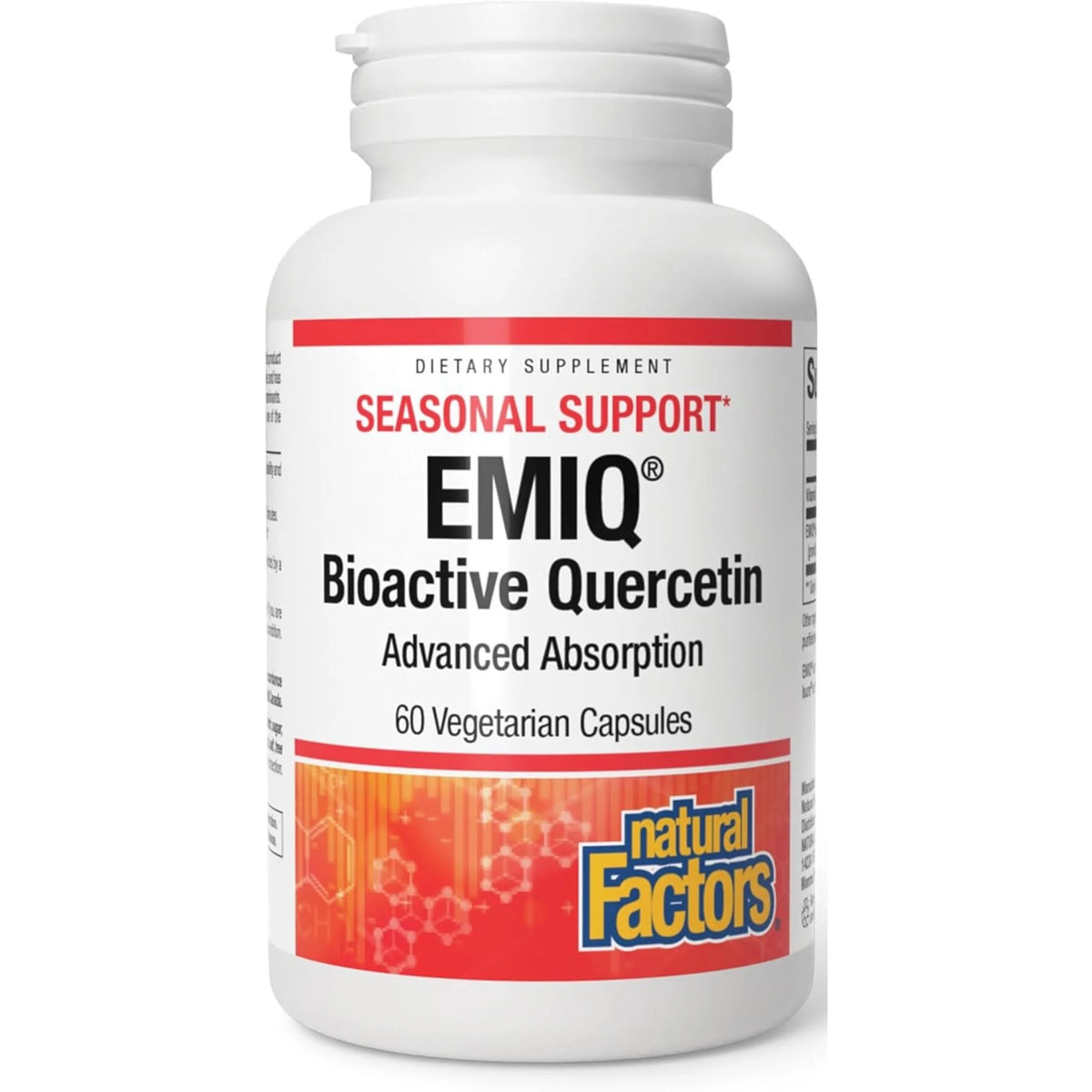 Natural Factors Bioactive Quercetin EMIQ 50mg 60vc - (Histamine Intolerance)