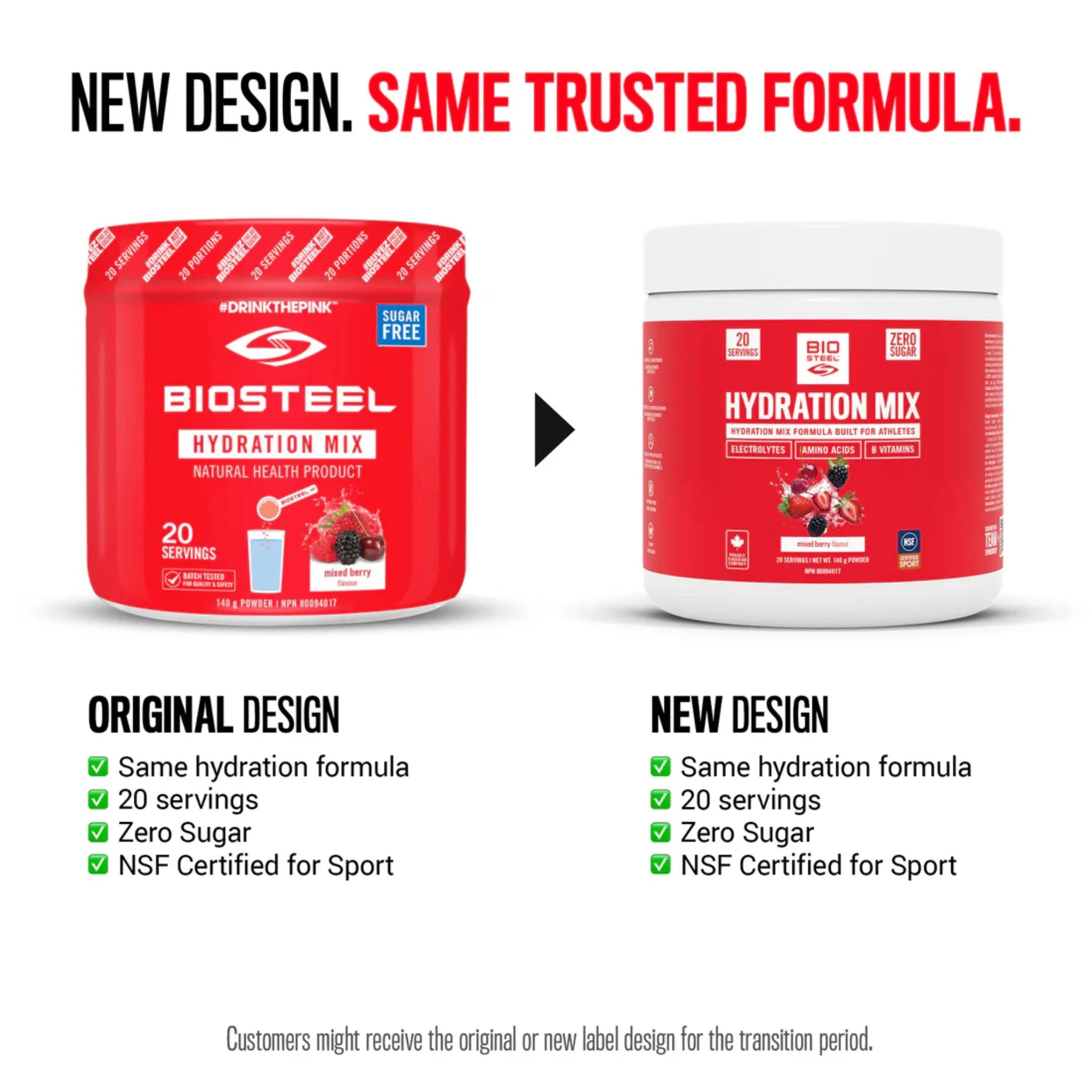 Biosteel Hydration Mix Mixed Berry 140g