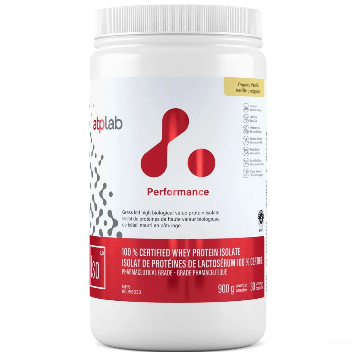 ATP Lab 100% Whey Protein Isolate Vanilla 900g